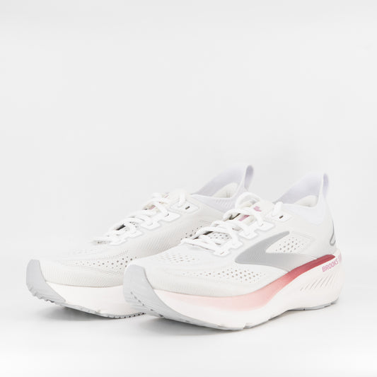 Brooks Glycerin GTS 23 (B Standard) Womens White/Harbor Mist/Metallic - Frontrunner Colombo