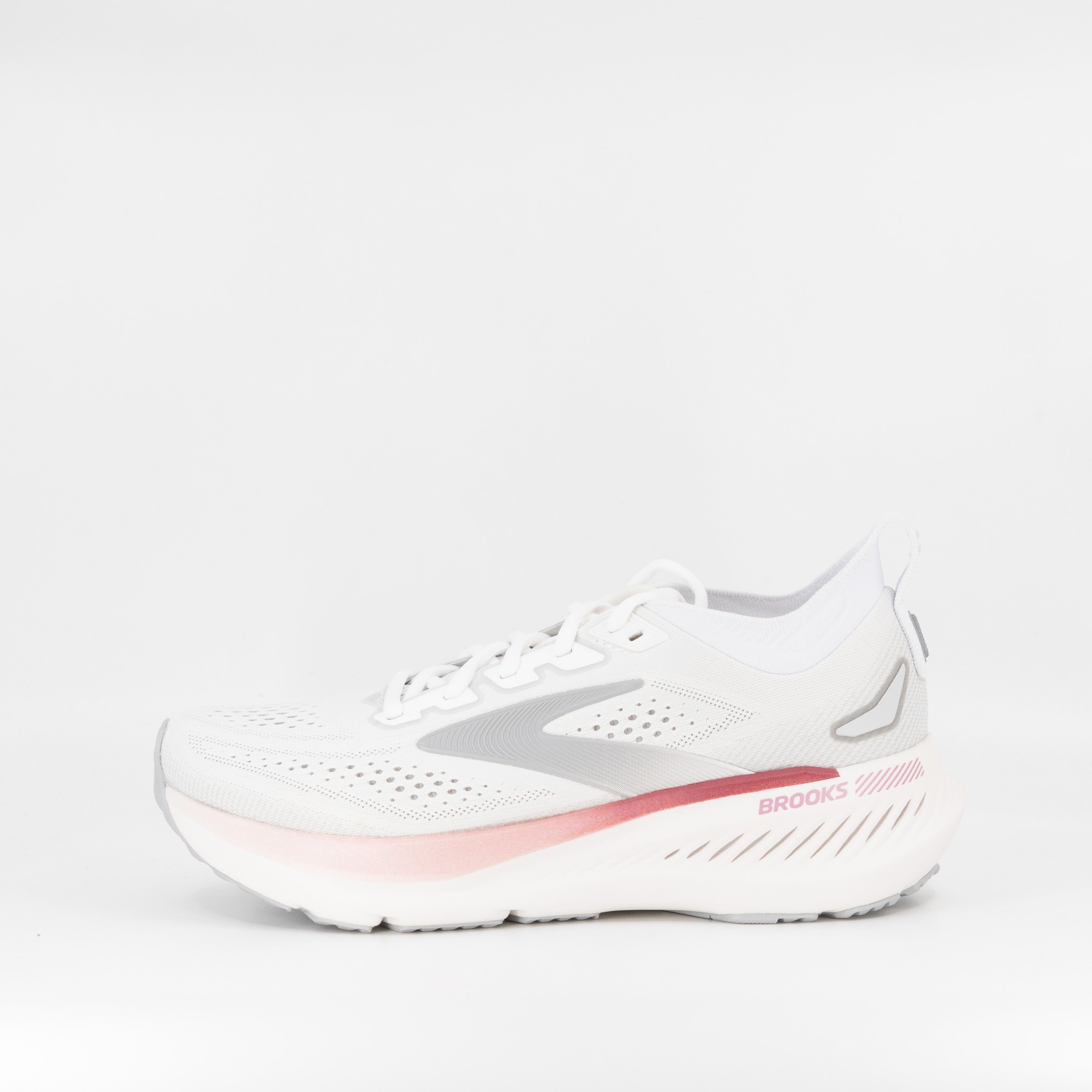 Brooks Glycerin GTS 23 (B Standard) Womens White/Harbor Mist/Metallic - Frontrunner Colombo