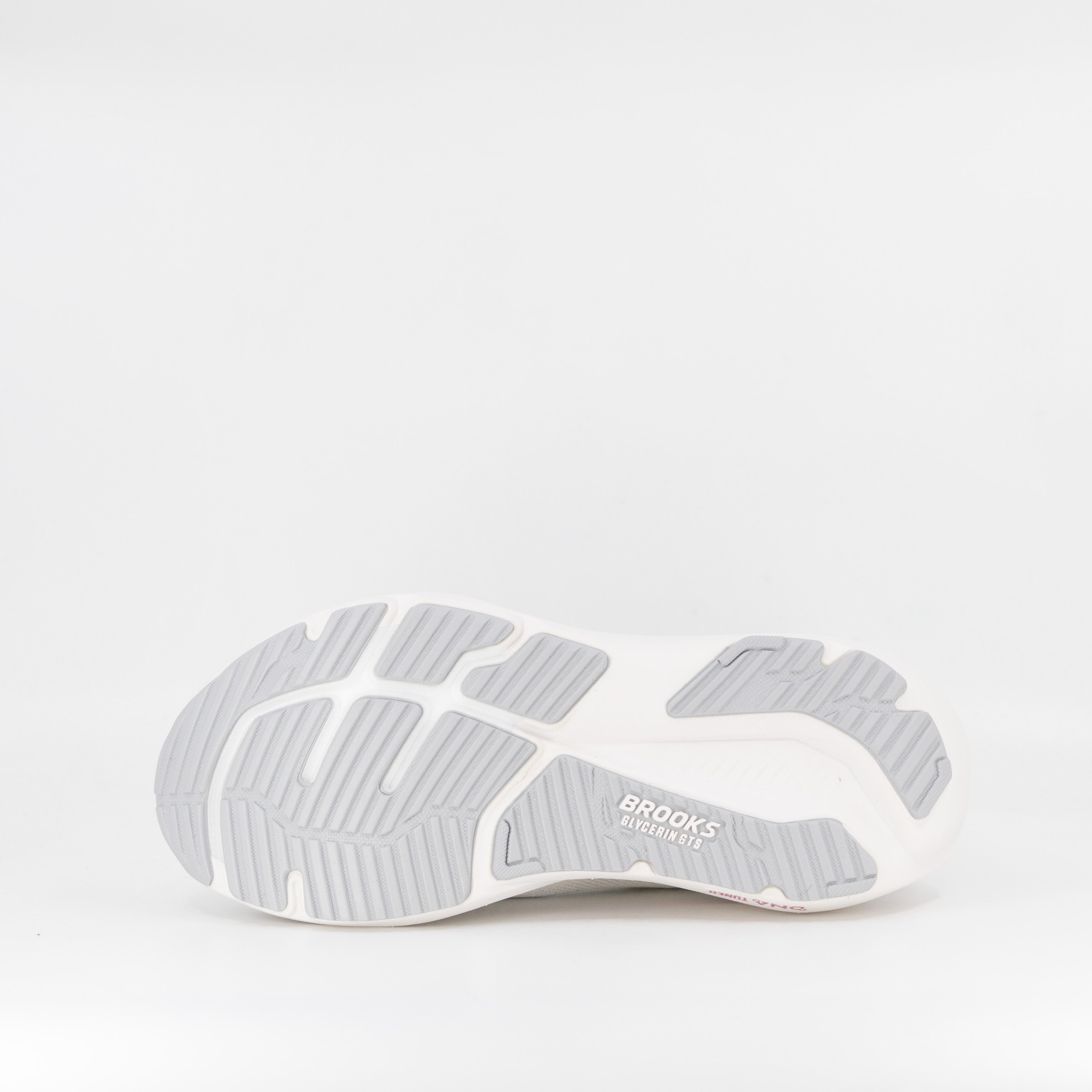 Brooks Glycerin GTS 23 (B Standard) Womens White/Harbor Mist/Metallic - Frontrunner Colombo