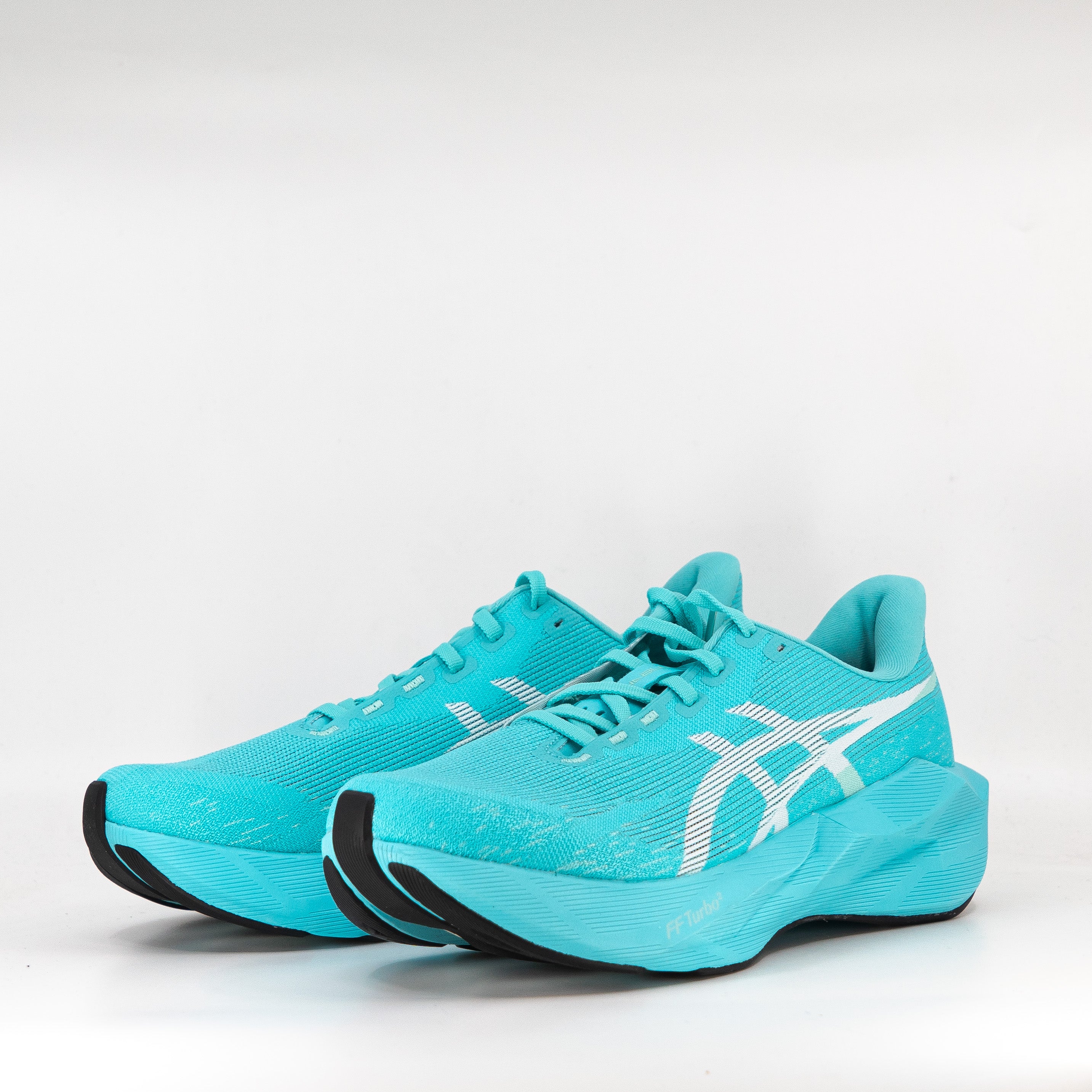 Asics Novablast 6 (D Standard) Mens Energy Aqua/White - Frontrunner Colombo