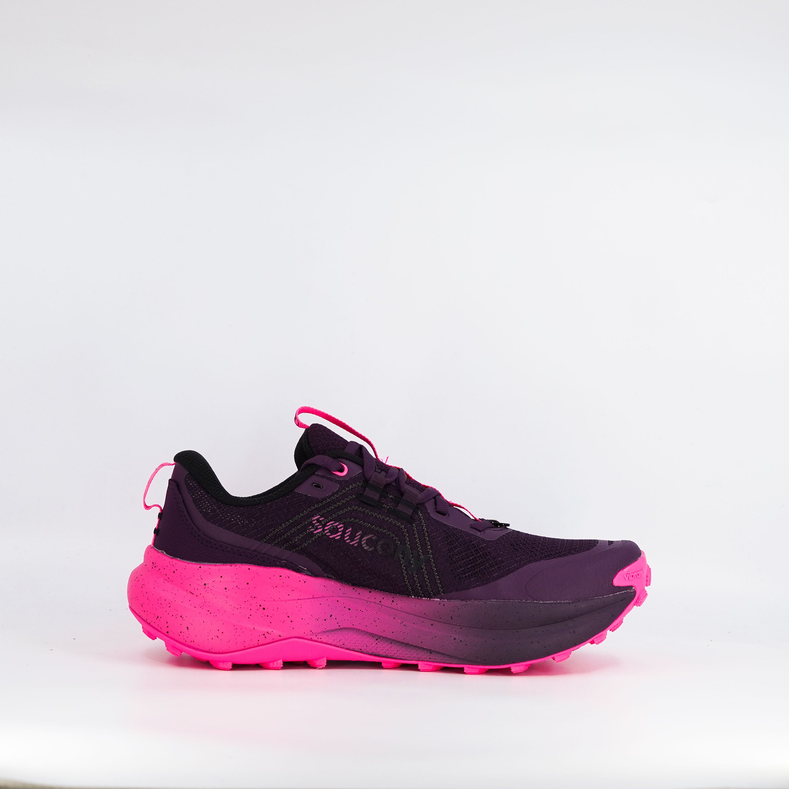 Saucony Xodus Ultra 4 (B Standard) Womens Eggplant/Shock - Frontrunner Colombo