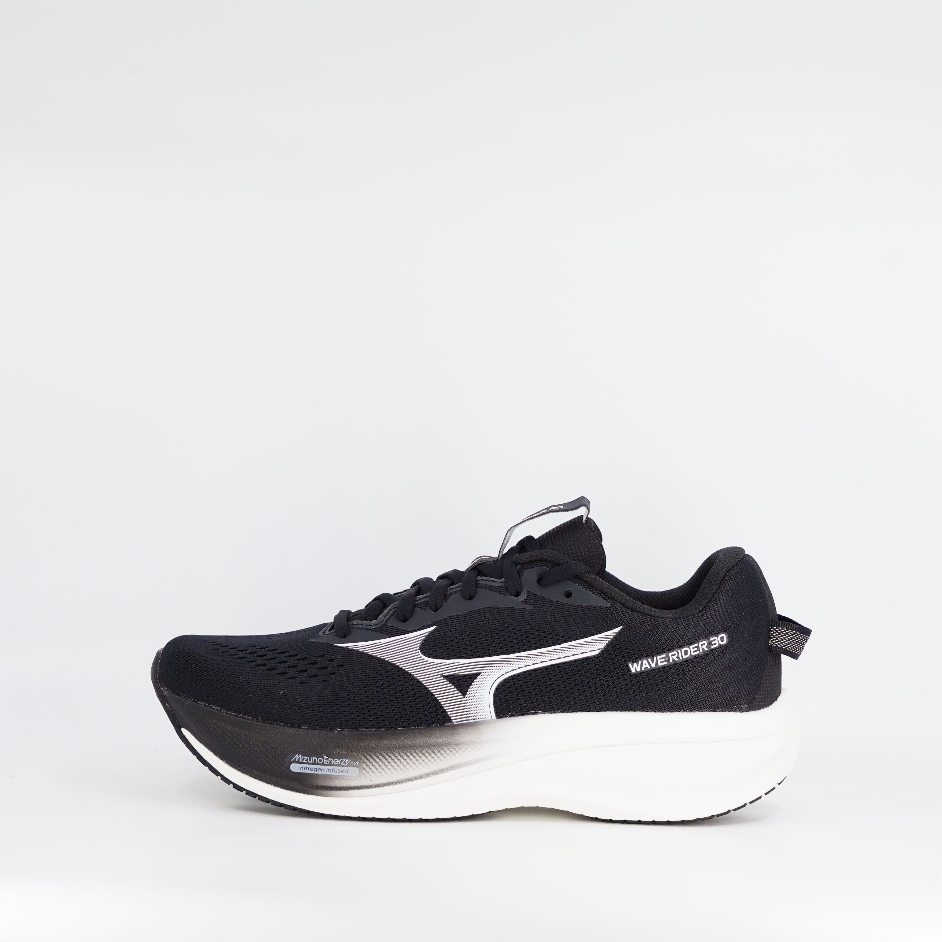 Mizuno Wave Rider 30 (D Standard) Mens Black/White