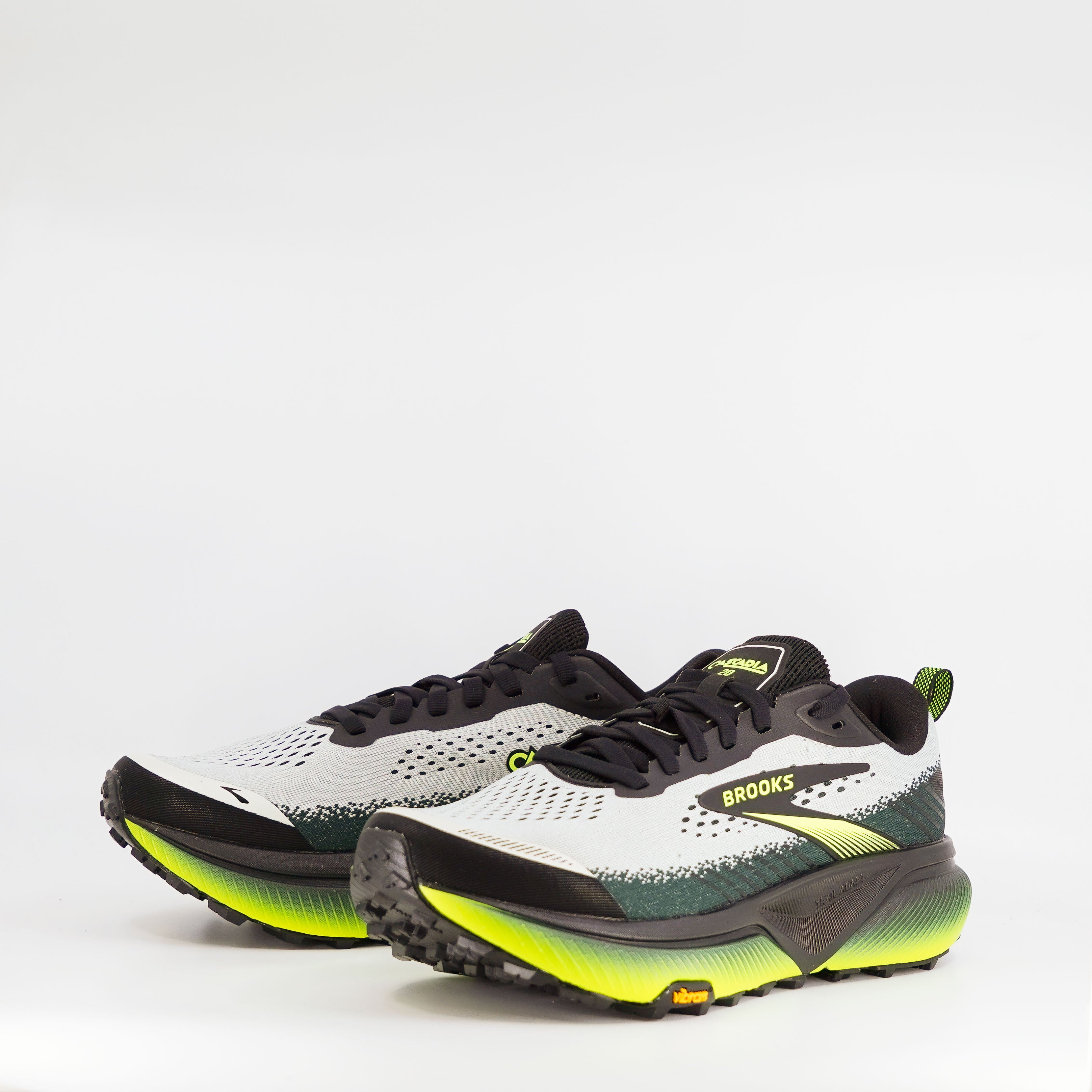 Brooks Cascadia 20 (2E Wide) Mens Grey/Black/Nightlife - Frontrunner Colombo