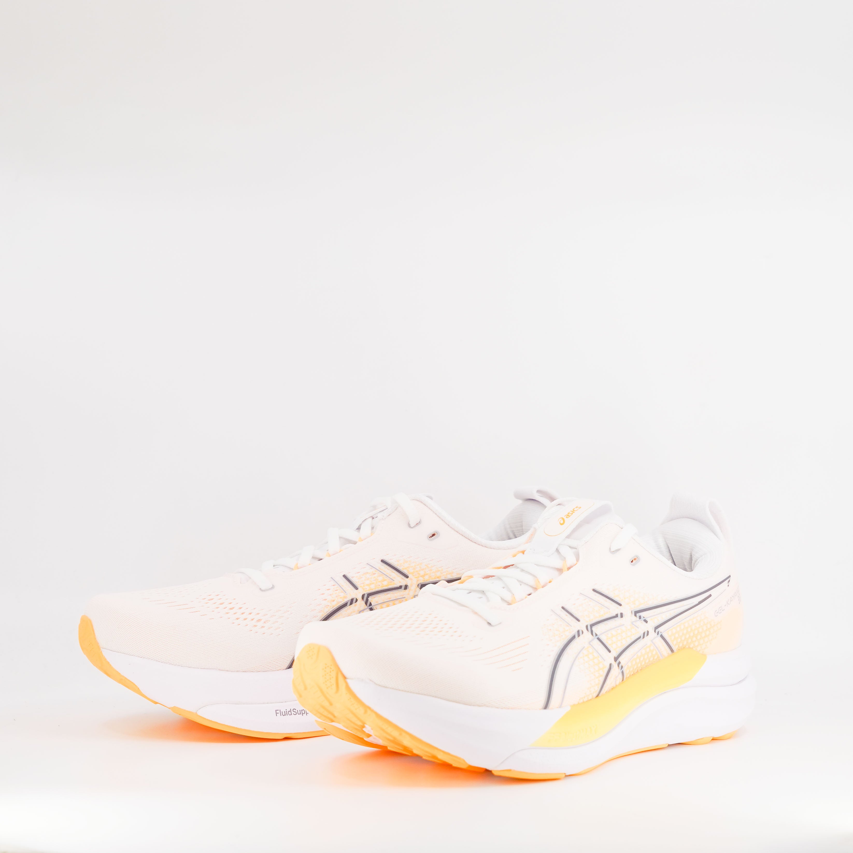 Asics Gel-Kayano 33 (D Standard) Mens White/Stadium Orange