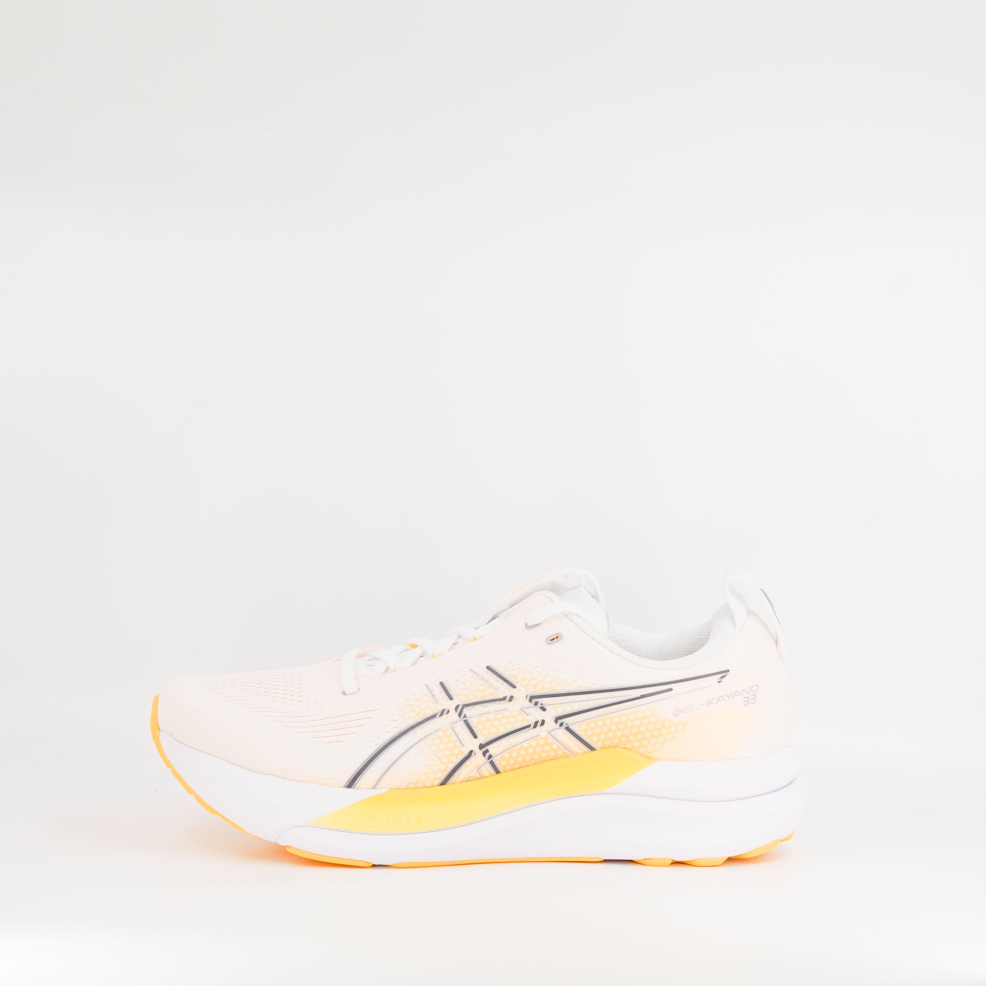 Asics Gel-Kayano 33 (D Standard) Mens White/Stadium Orange