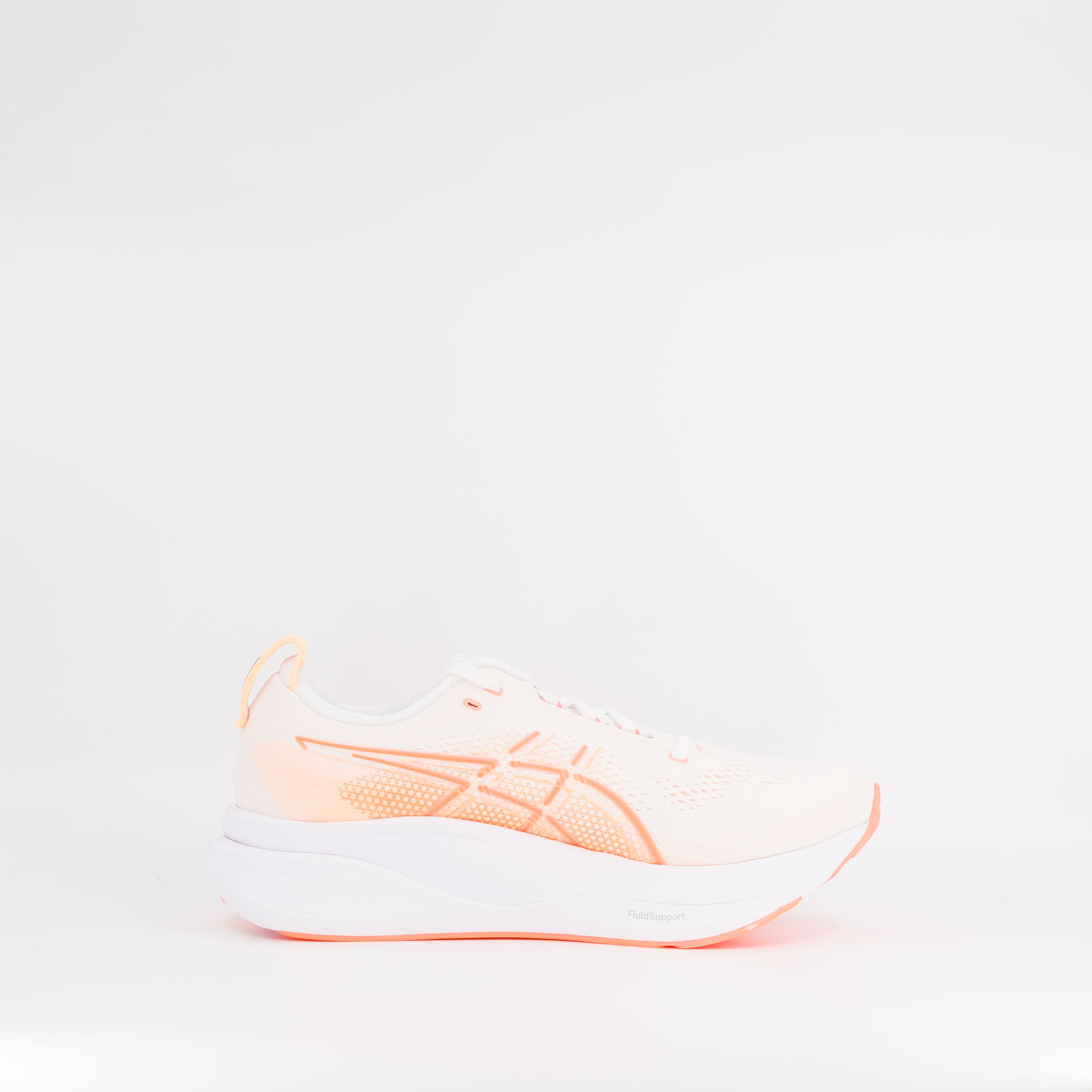 Asics Kayano 33 (B Standard) Womens White/Vivid Coral