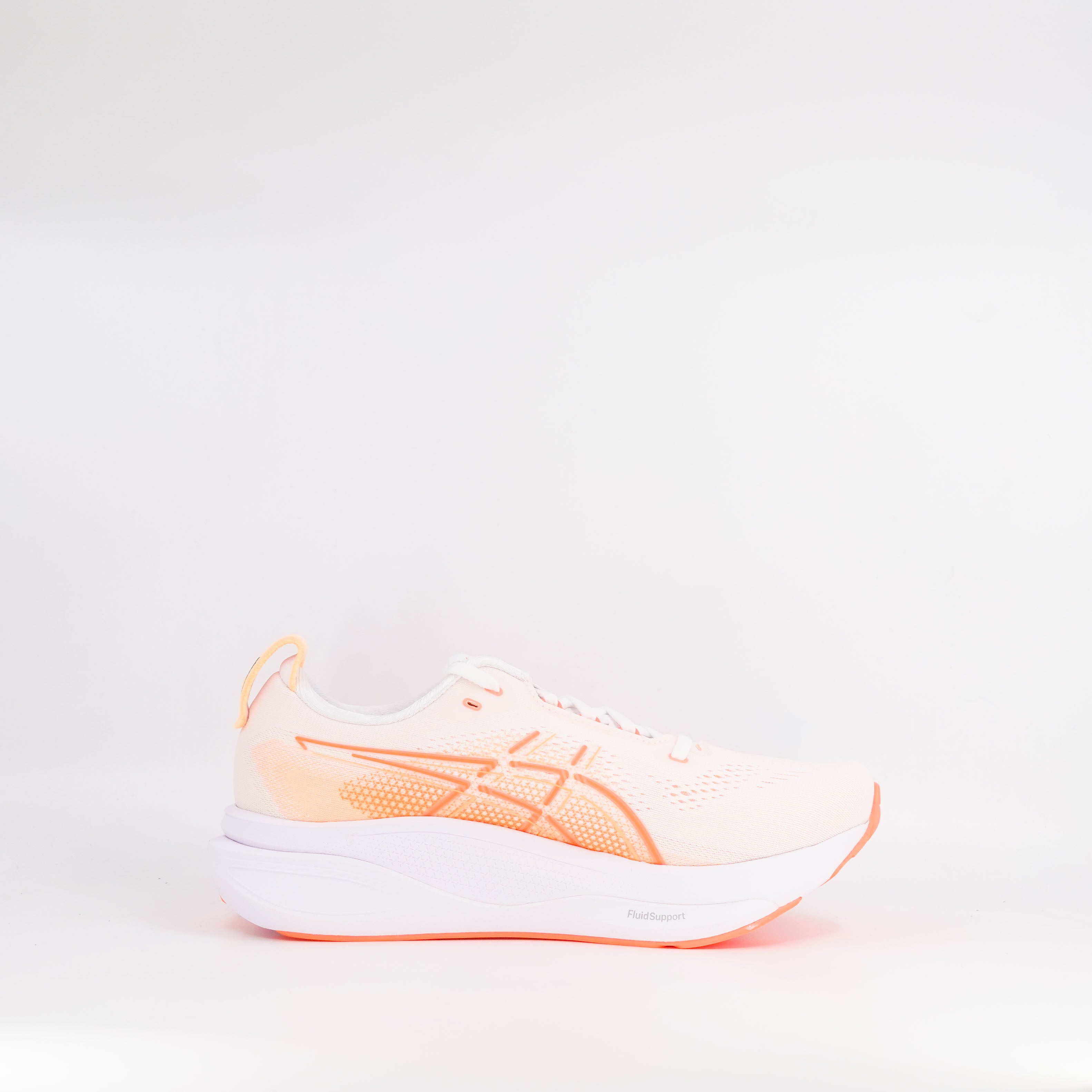 Asics Kayano 33 (B Standard) Womens White/Vivid Coral