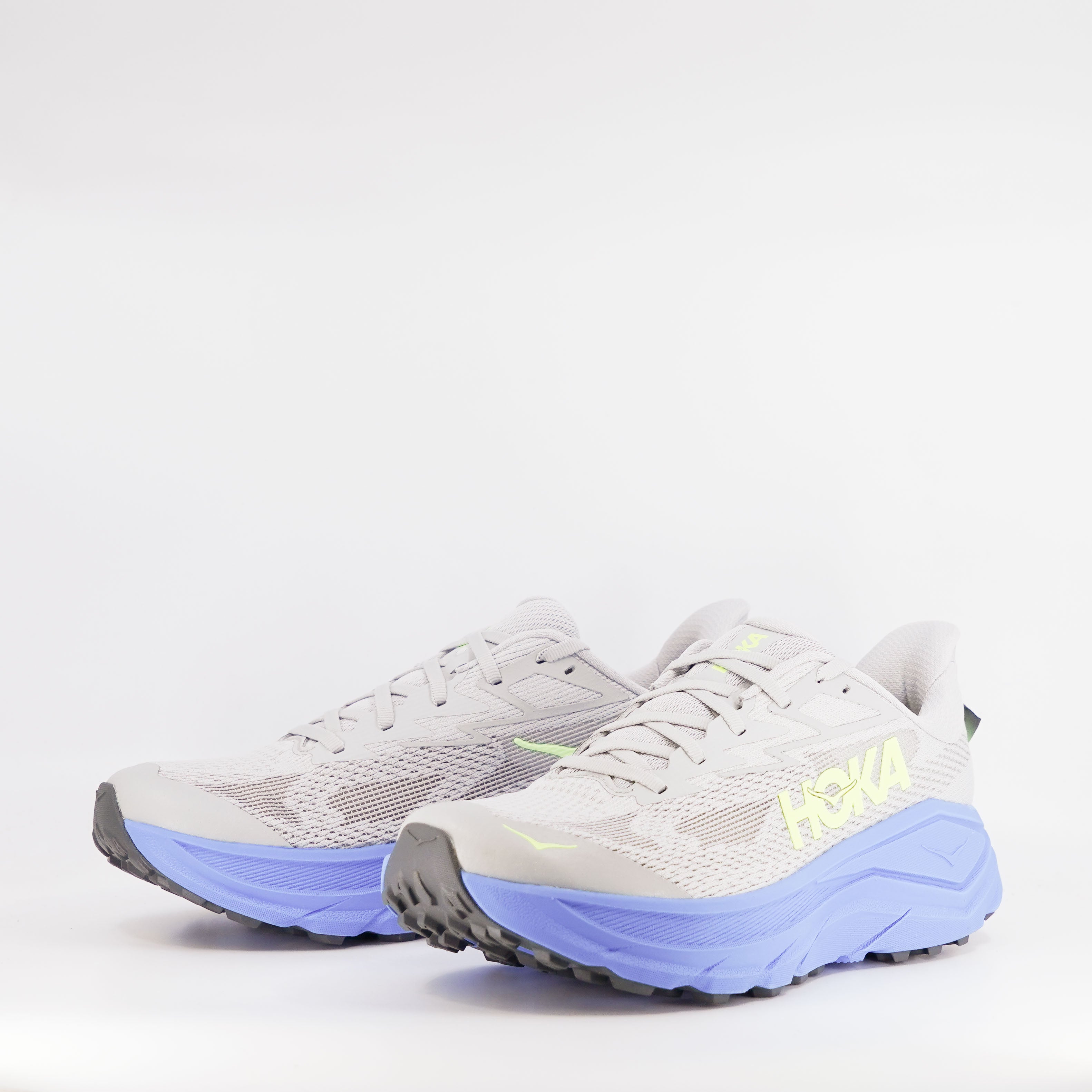 Hoka Challenger 8 (2E Wide) Mens Stardust/Virtual Blue