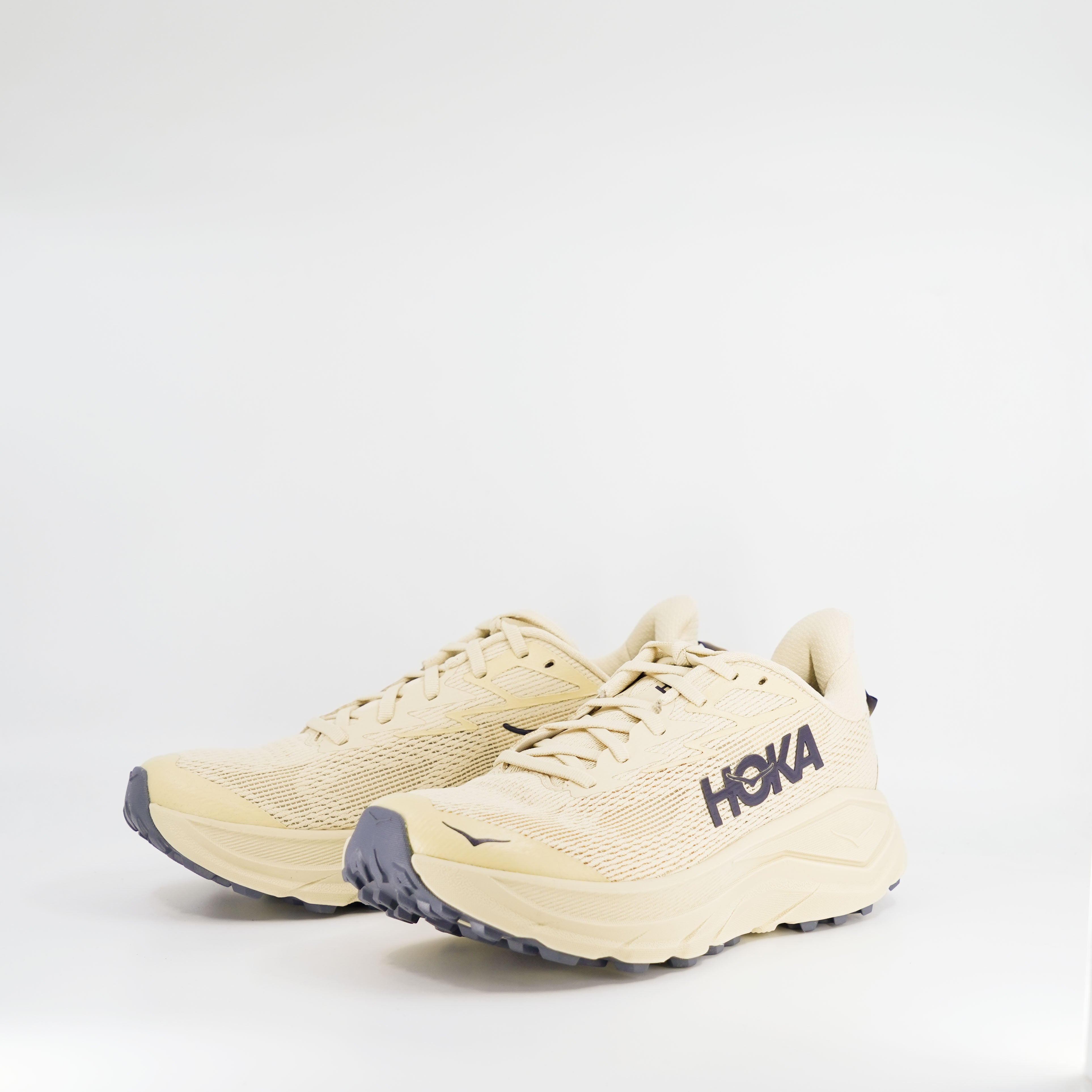 Hoka Challenger 8 (B Standard) Womens Barley Flour/Faded Navy - Frontrunner Colombo