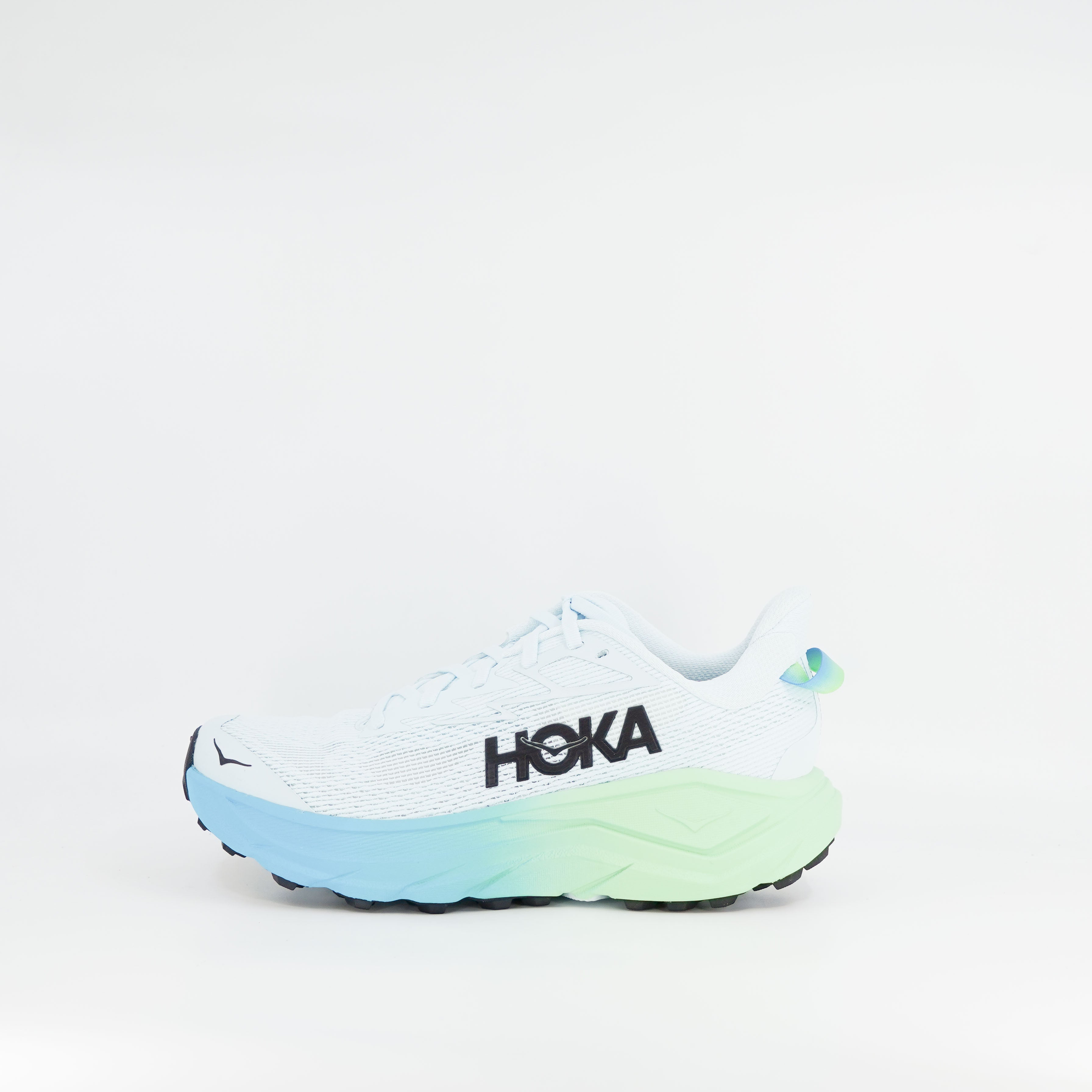 Hoka Challenger 8 (B Standard) Womens Glimmering Blue/Tart Apple