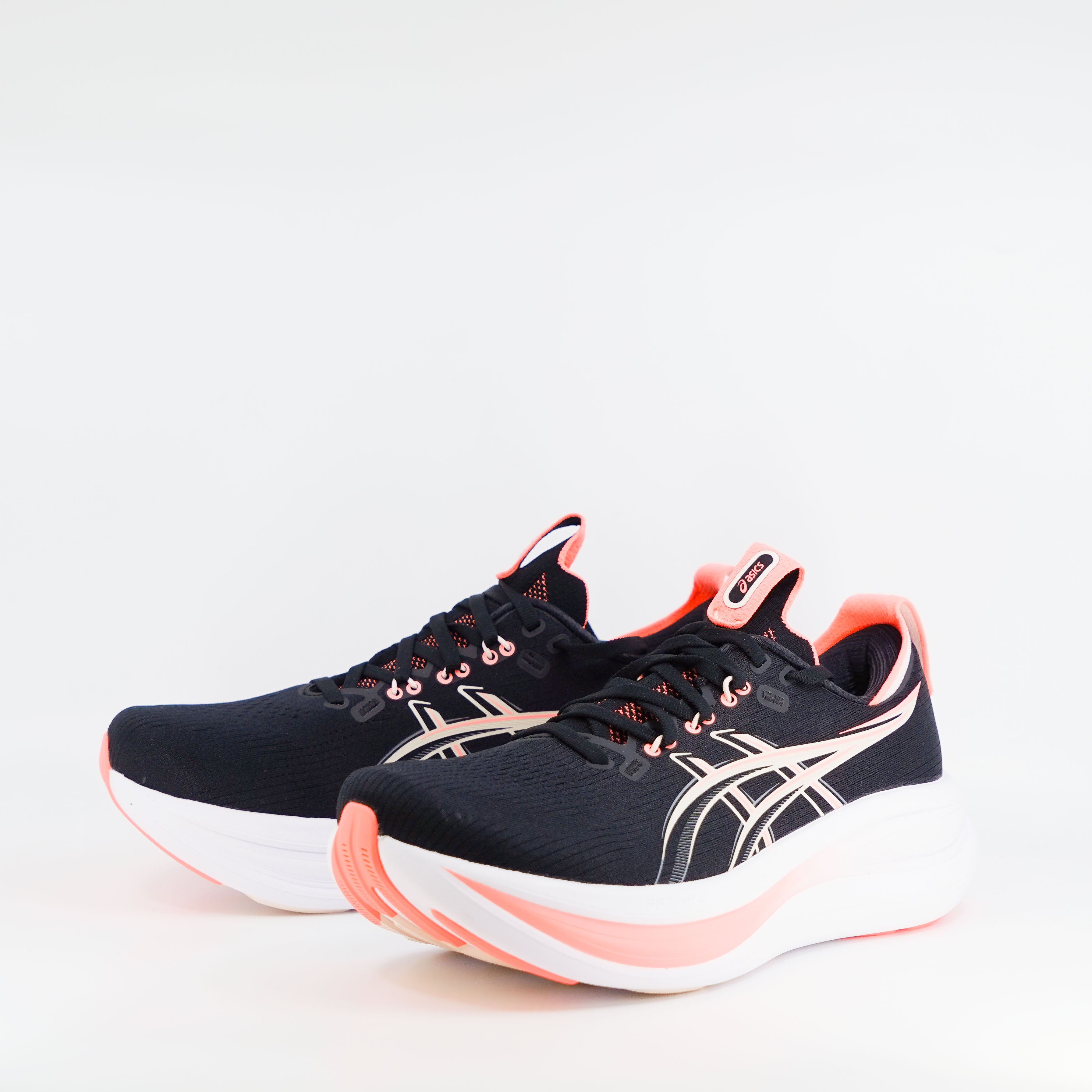 Asics Gel-Nimbus 28 (B Standard) Womens Black/Pearl Pink