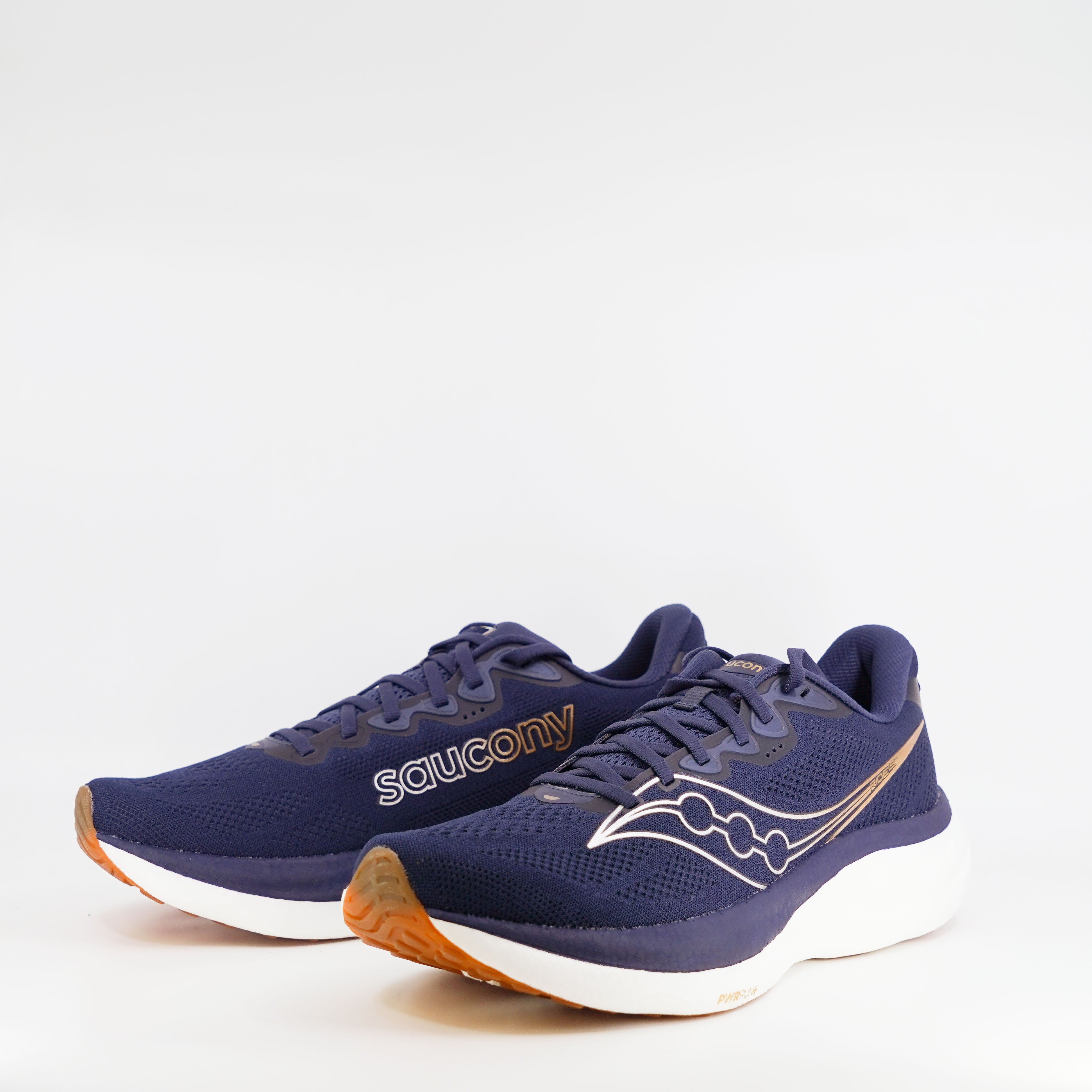 Saucony Ride 19 (D Standard) Mens Navy/Gum Marine