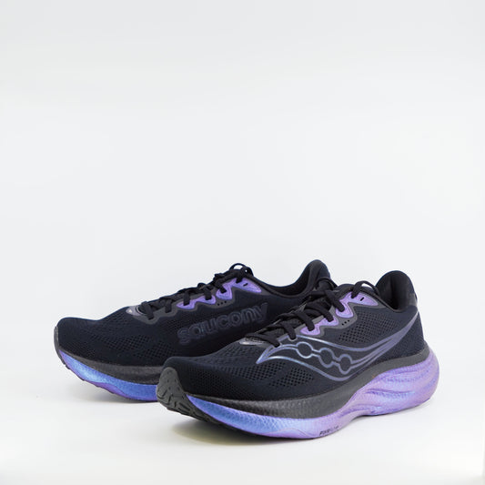 Saucony Ride 19 (B Standard) Womens Black/Night Sky - Frontrunner Colombo