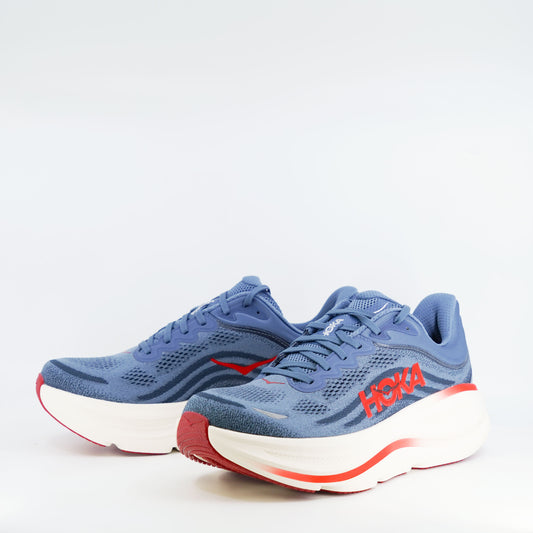 Hoka Bondi 9 (2E Wide) Mens Thunder Cloud Vermillion - Frontrunner Colombo