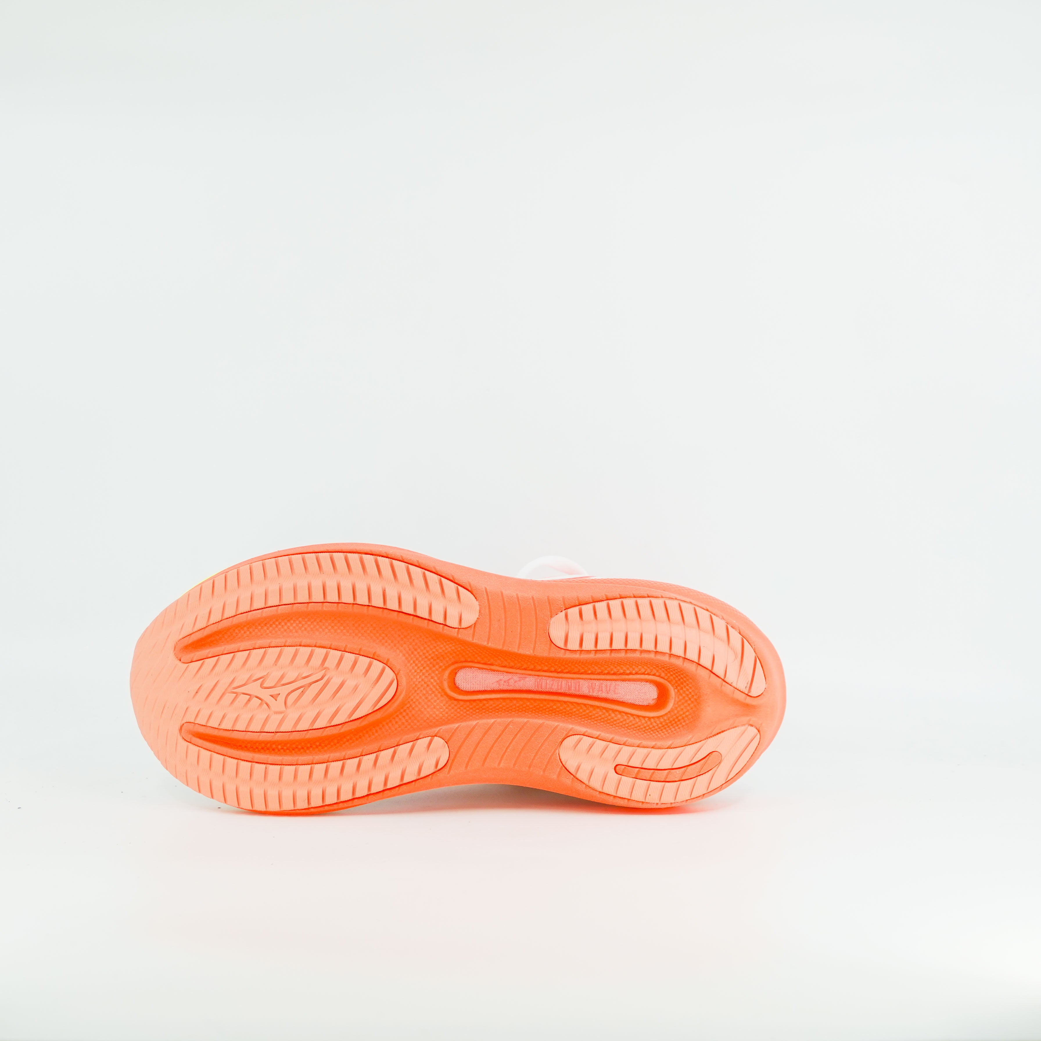 Mizuno Wave Rider 30 (B Standard) Womens White/Flamingo Coral/Lime Plup - Frontrunner Colombo