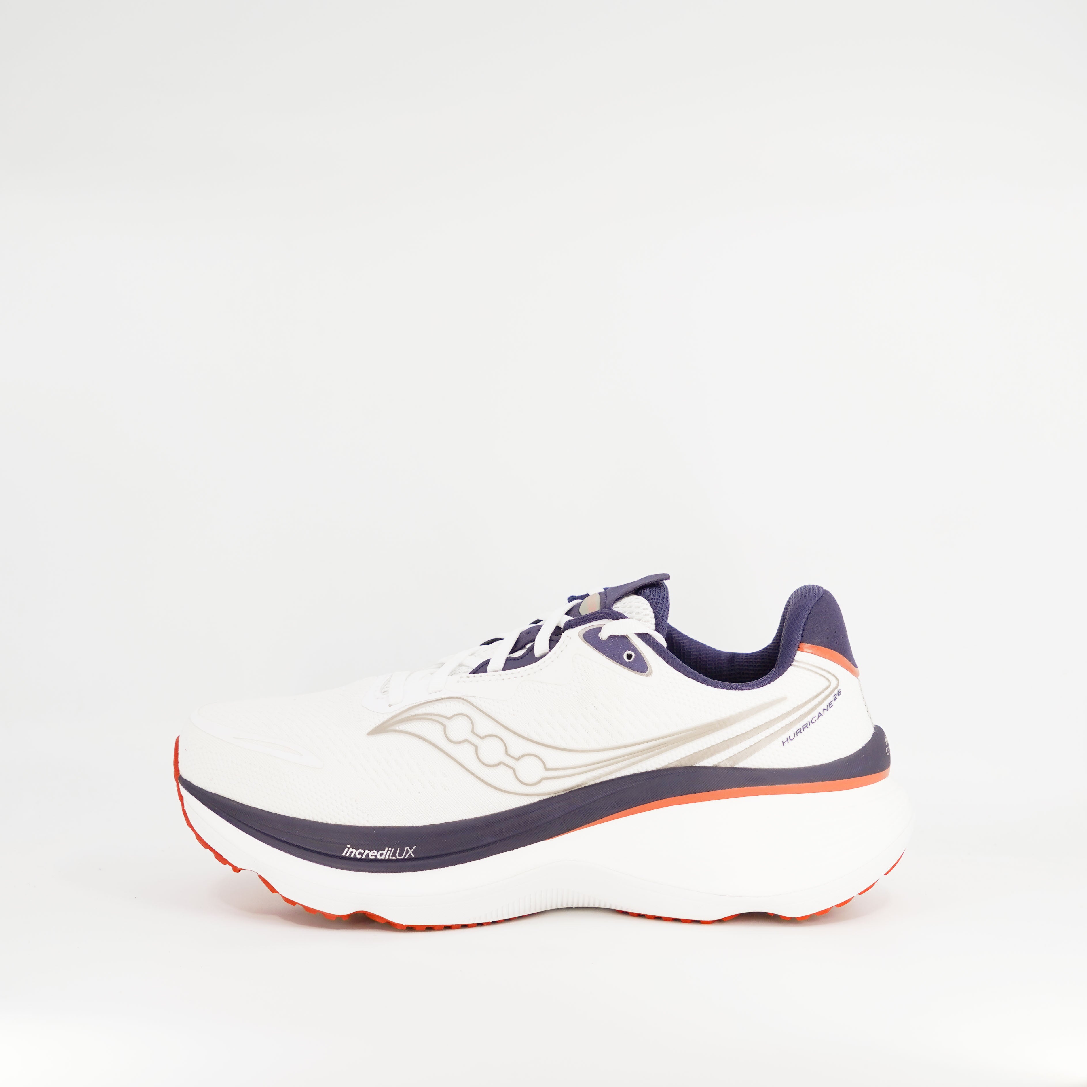 Saucony Hurricane 26 (D Standard) Mens White/Naval