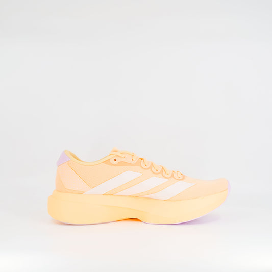Adidas Adizero Evo SL (B Standard) Womens Ice Tangerine/Ice Gold Met/Bliss Lilac - Frontrunner Colombo