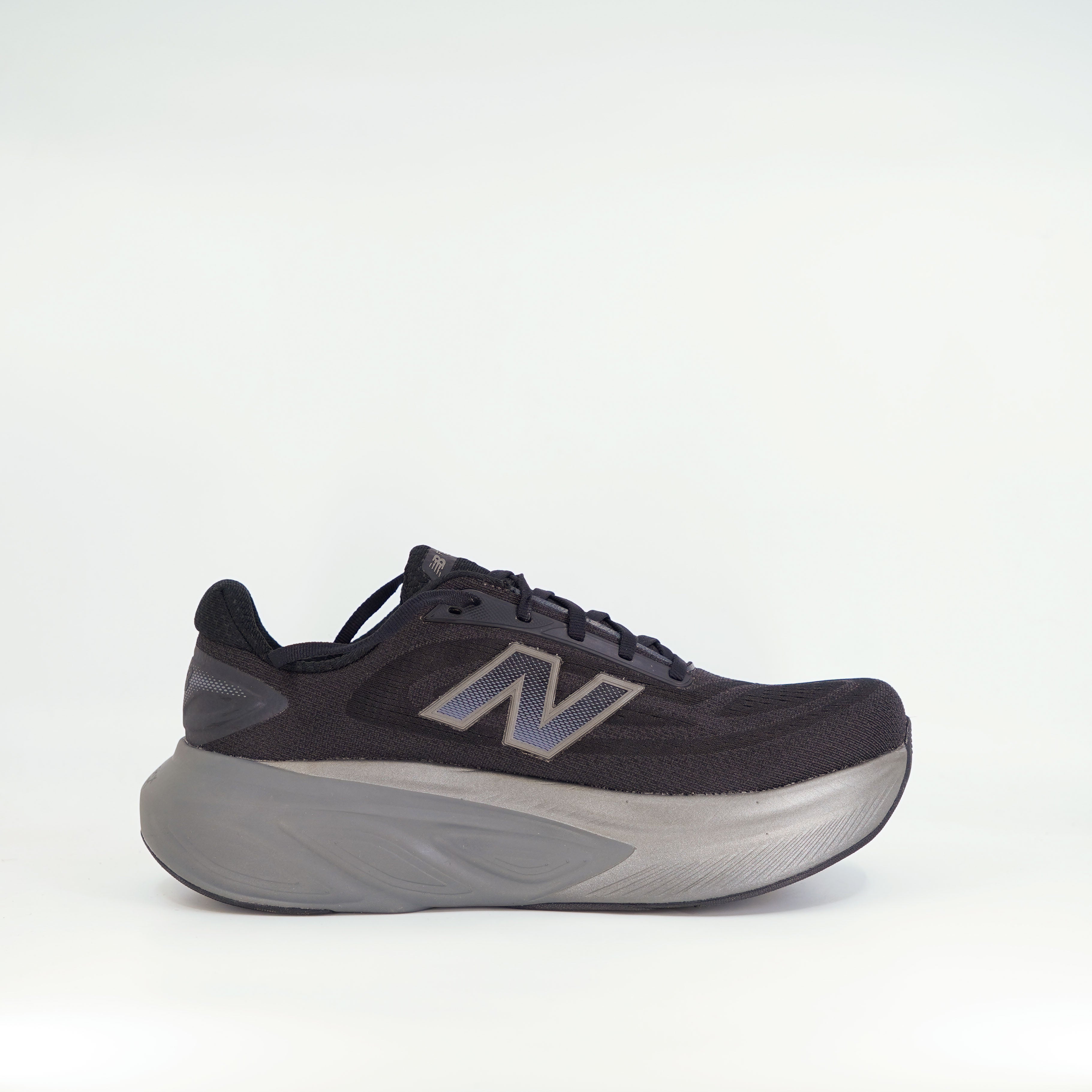 New Balance More v6 (2E Wide) Mens Black/Castlerock/Black Metallic