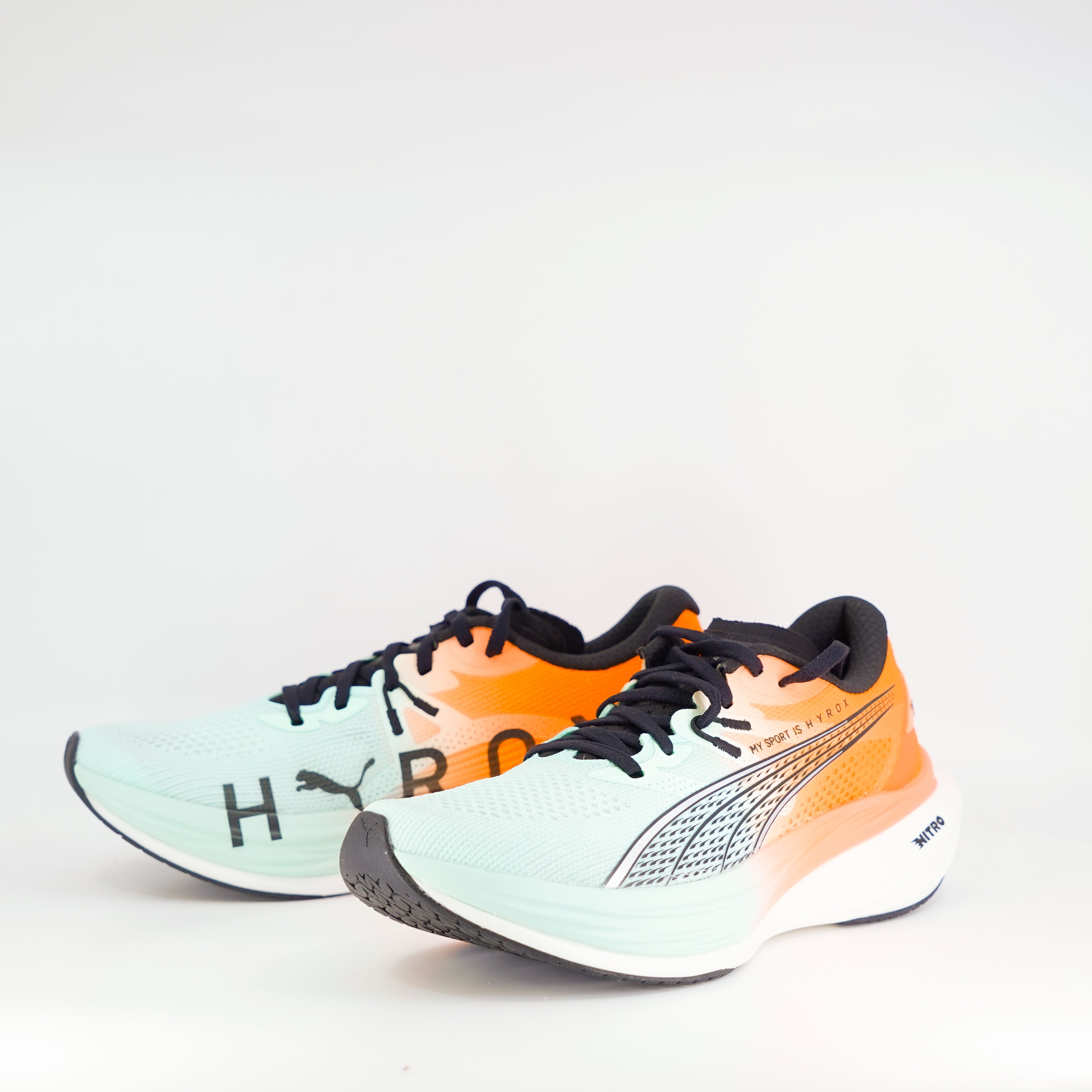 Puma Deviate Nitro 3 HYROX (B Standard) Womens Mint Melt/Glowing Red