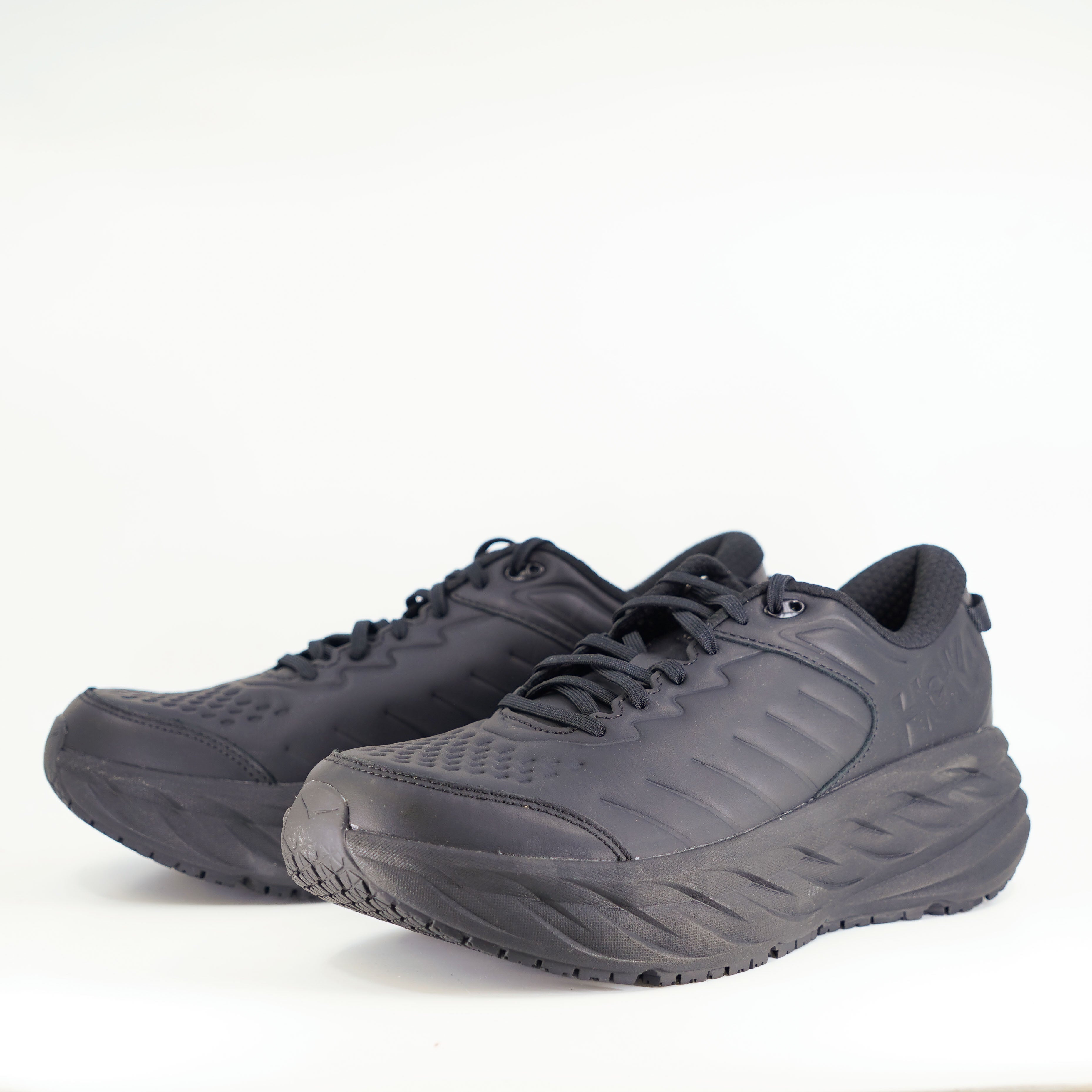 Hoka Bondi SR (2E Wide) Mens Black/Black
