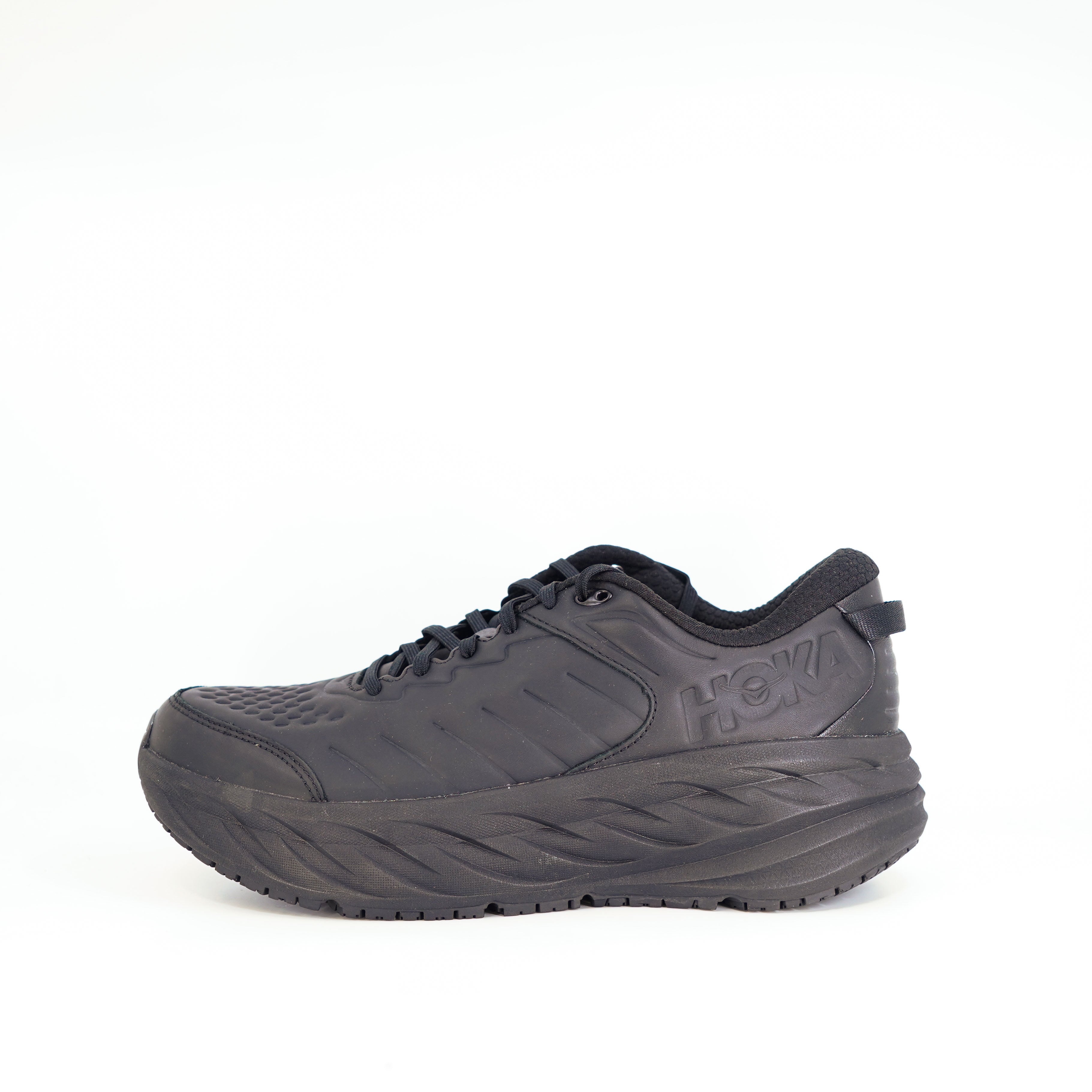 Hoka Bondi SR (2E Wide) Mens Black/Black