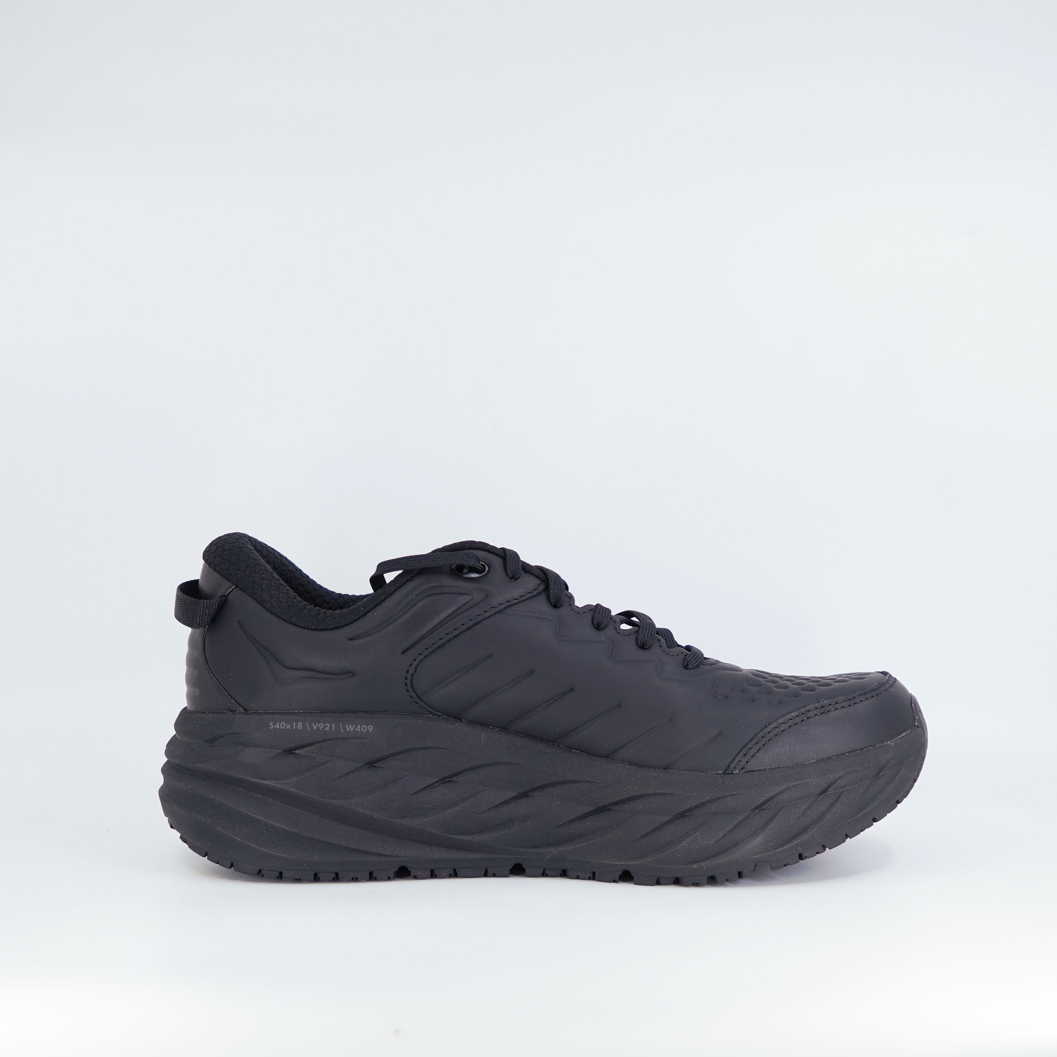 Hoka Bondi SR (2E Wide) Mens Black/Black