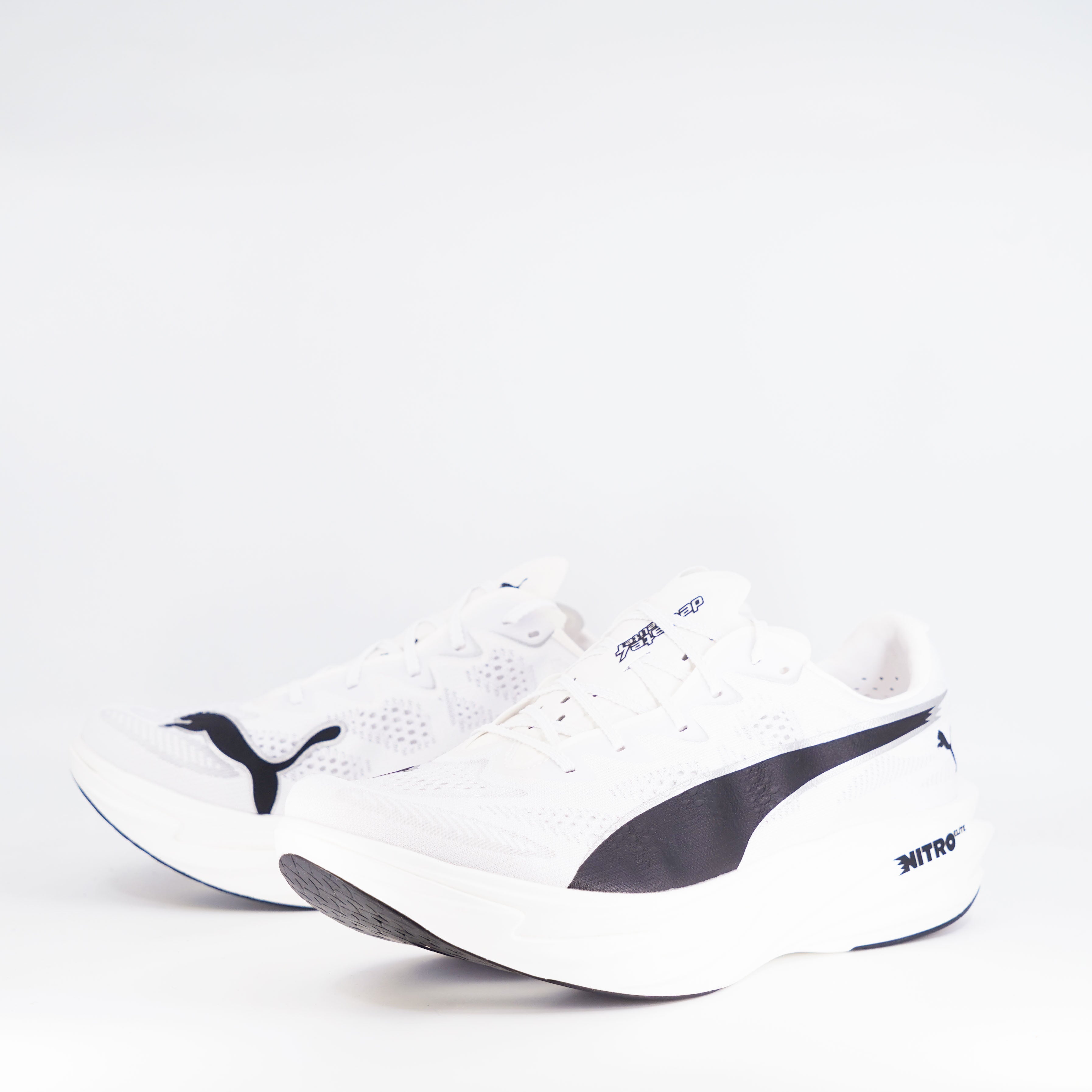 Puma Deviate Nitro Elite 4 (D Standard) Mens Puma White/Puma Black - Frontrunner Colombo