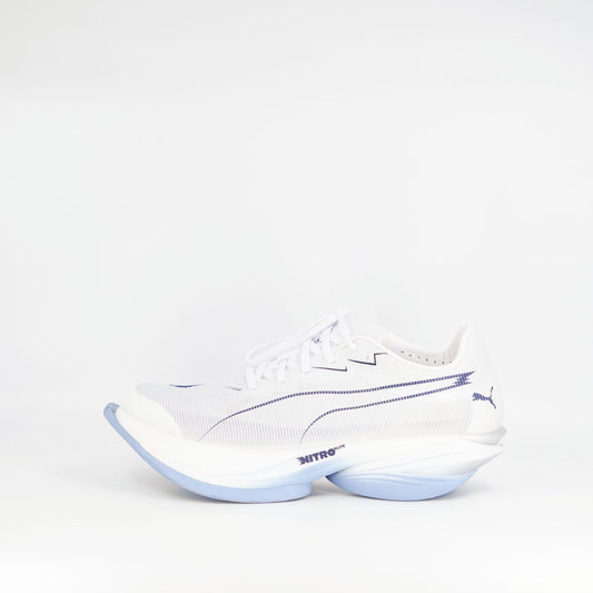 Puma Fast-R Nitro Elite 3 (D Standard) Mens White/Chambray Blue - Frontrunner Colombo