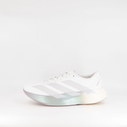 Adidas Adizero Evo SL Woven (B Standard) Womens Crystal White/Grey Two/Matt Purple - Frontrunner Colombo