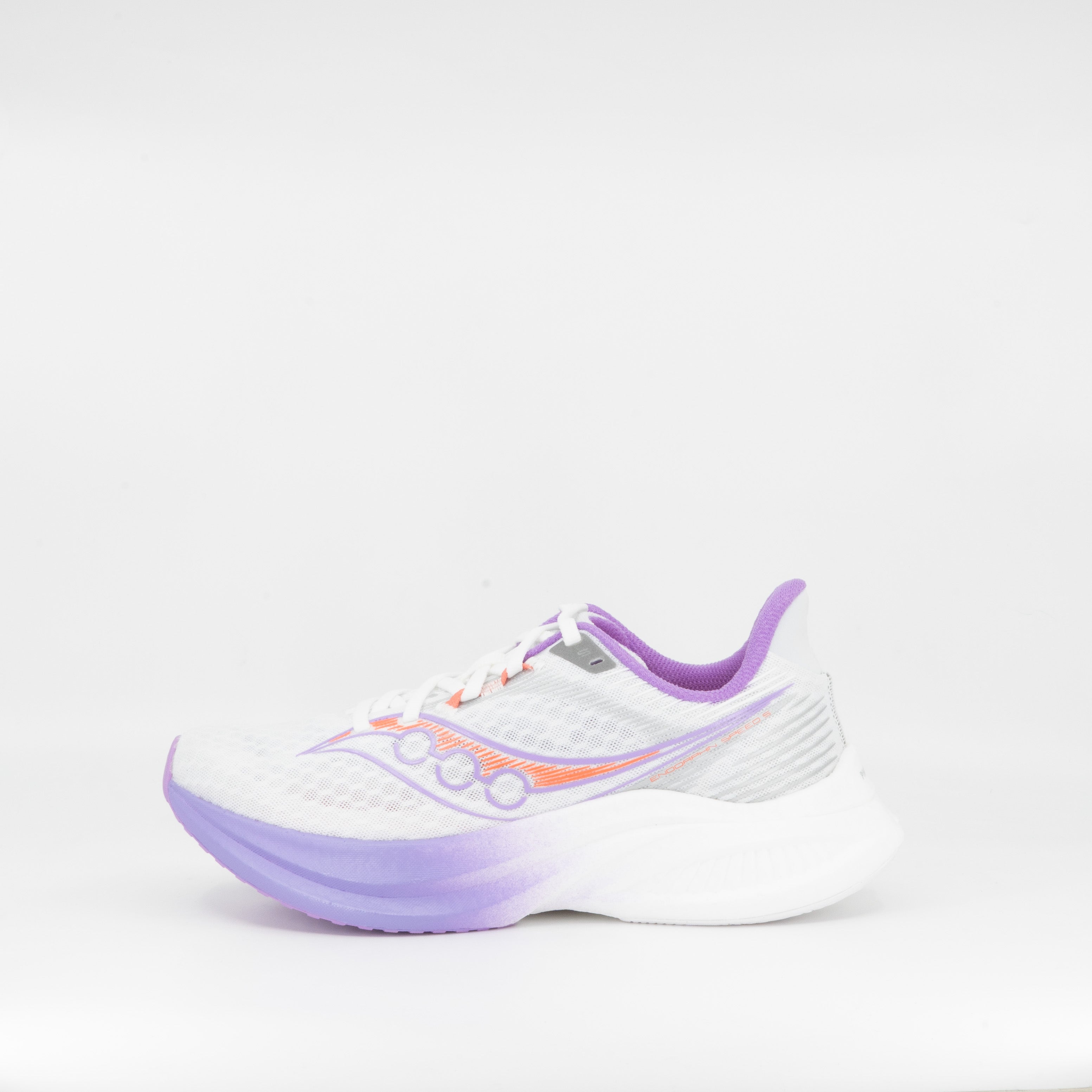 Saucony Endorphin Speed 5 (B Standard) Womens White/Crocus - Frontrunner Colombo