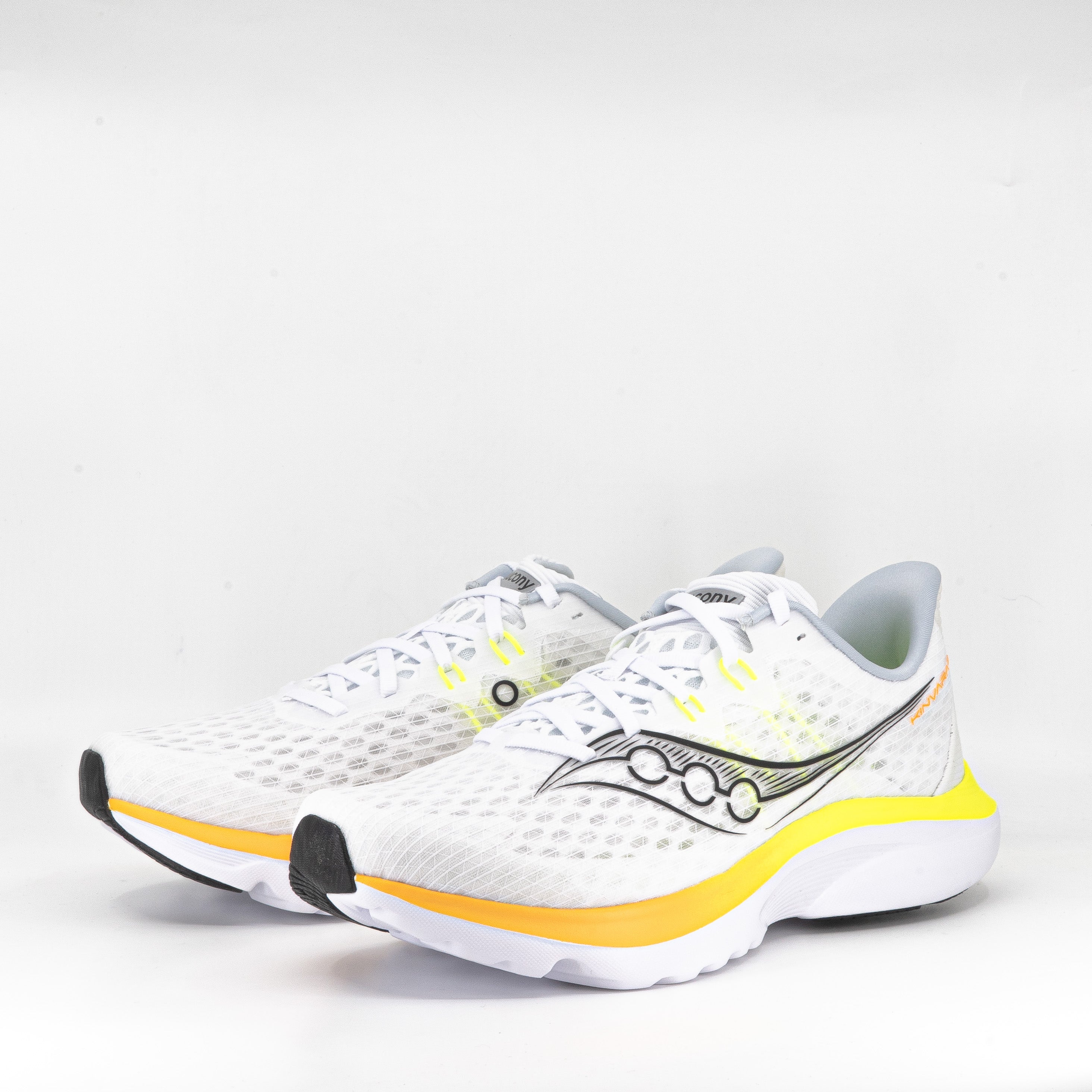 Saucony Kinvara 16 (D Standard) Mens White/Citron - Frontrunner Colombo