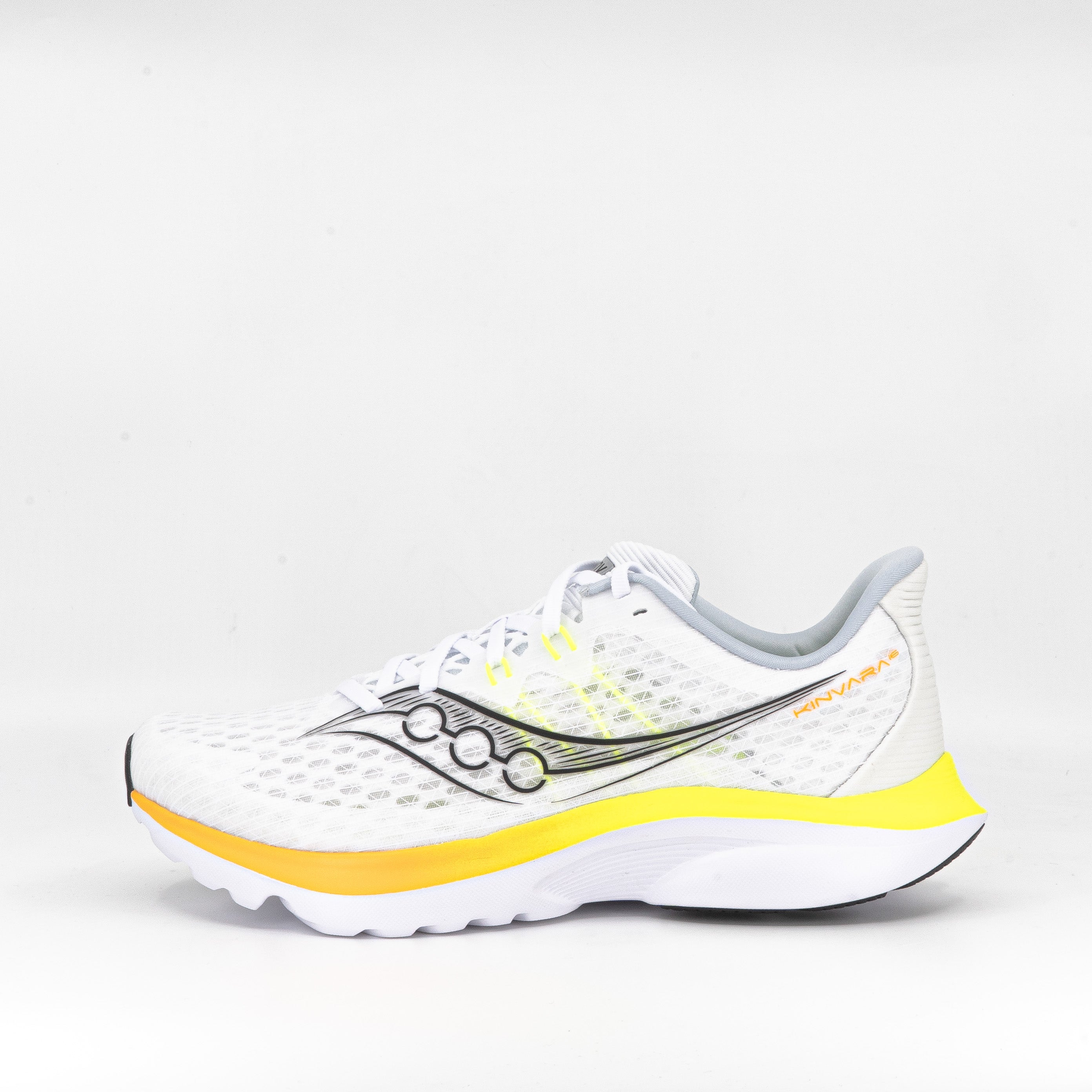 Saucony Kinvara 16 (D Standard) Mens White/Citron - Frontrunner Colombo