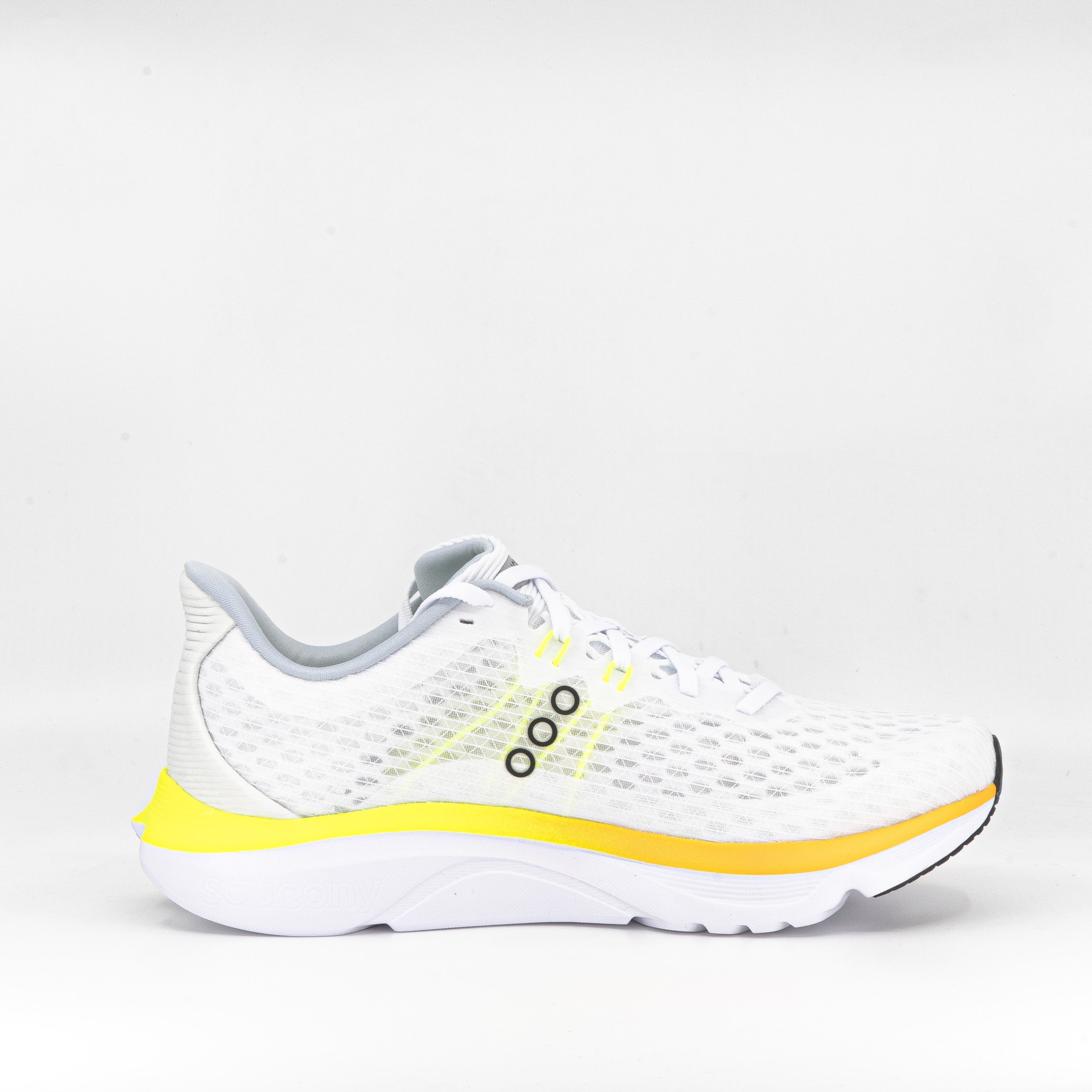 Saucony Kinvara 16 (D Standard) Mens White/Citron - Frontrunner Colombo