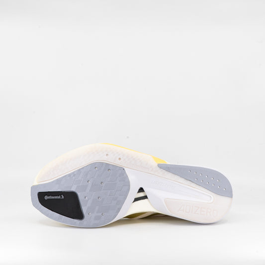 Adidas Adizero Boston 13 (D Standard) Mens Chalk White/Gold Metallic/ Halo Silver - Frontrunner Colombo