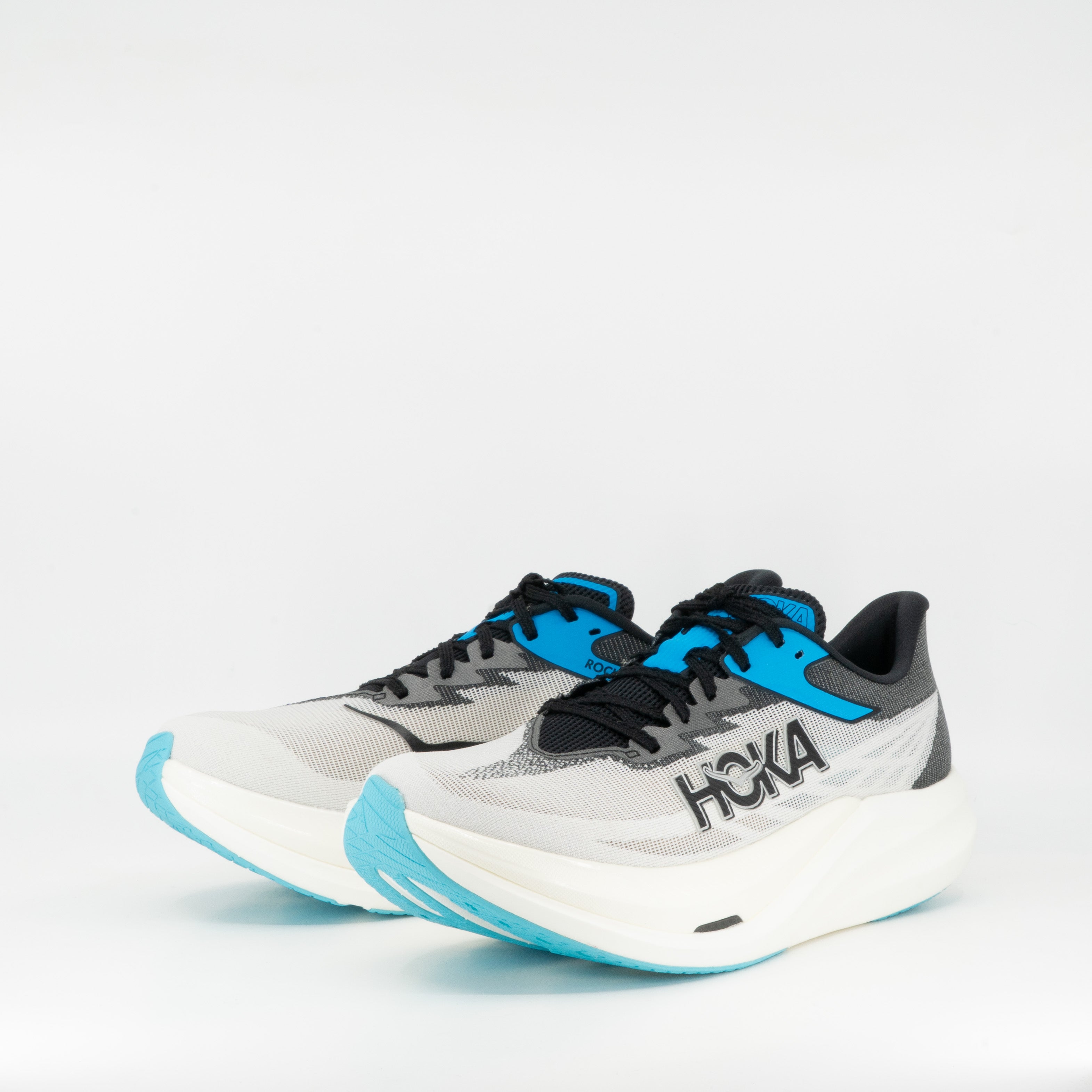 Hoka Rocket x 3 (D Standard) Unisex White/Black - Frontrunner Colombo