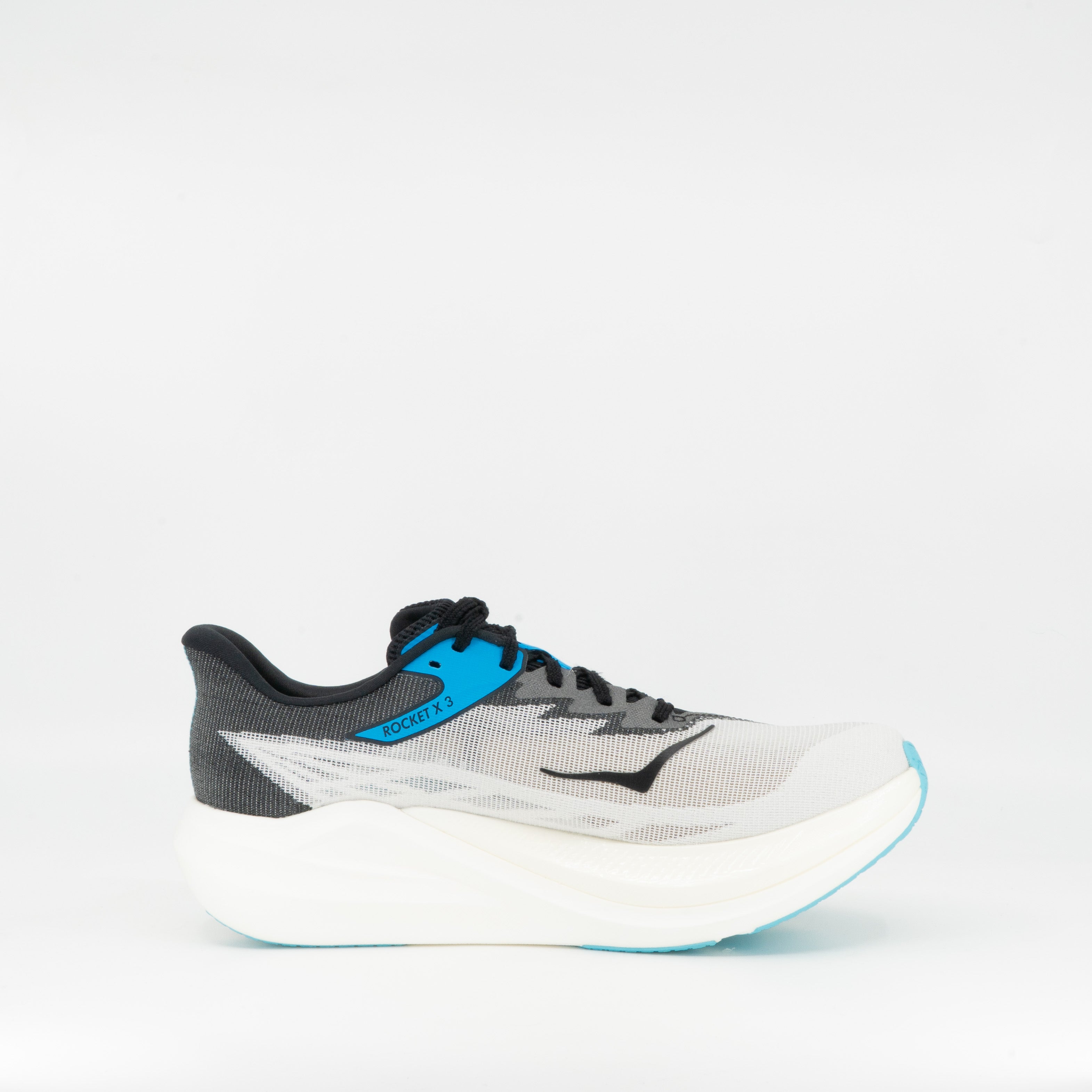Hoka Rocket x 3 (D Standard) Unisex White/Black - Frontrunner Colombo