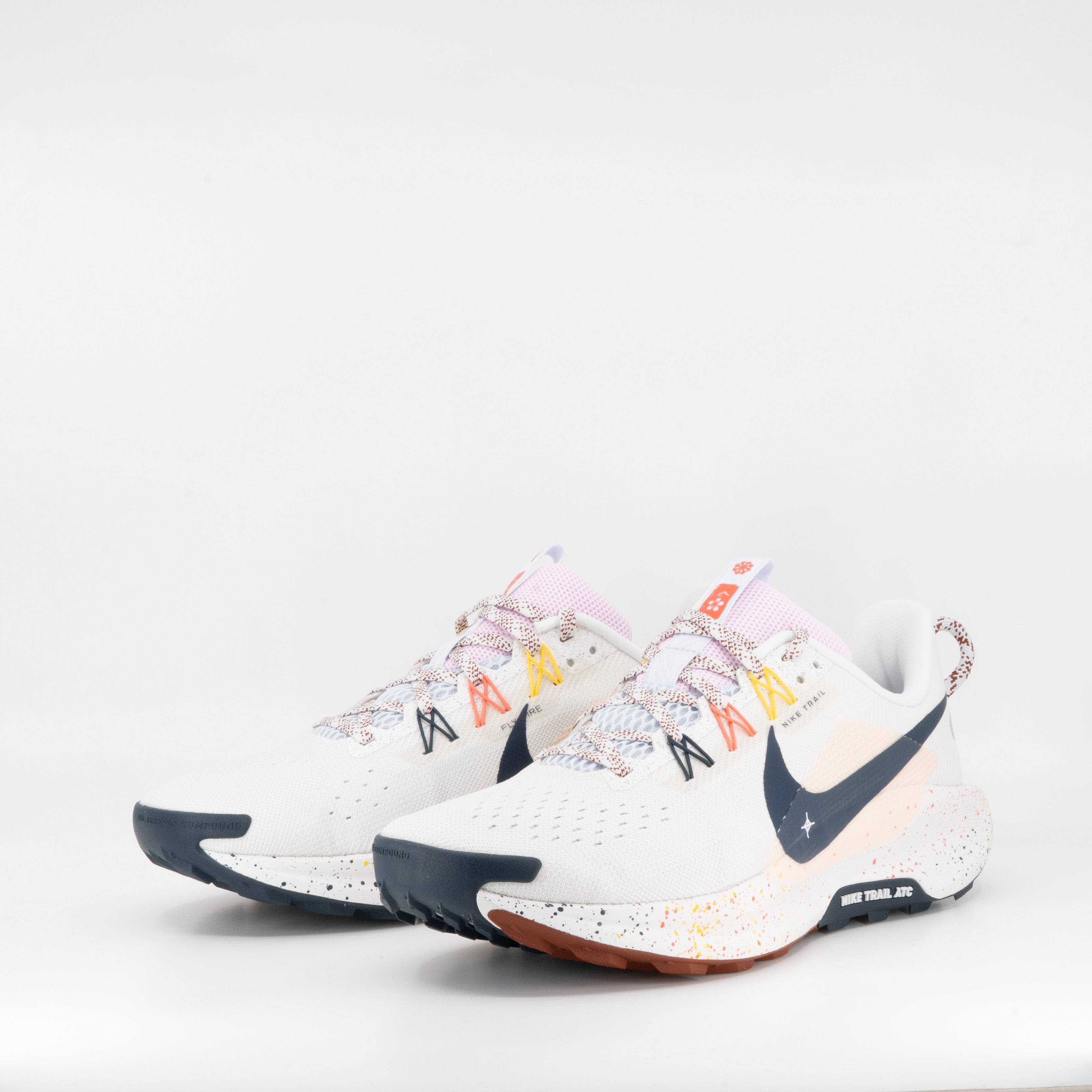 Nike ReactX Pegasus Trail 5 (D Standard) Mens Summit White/Navy - Frontrunner Colombo