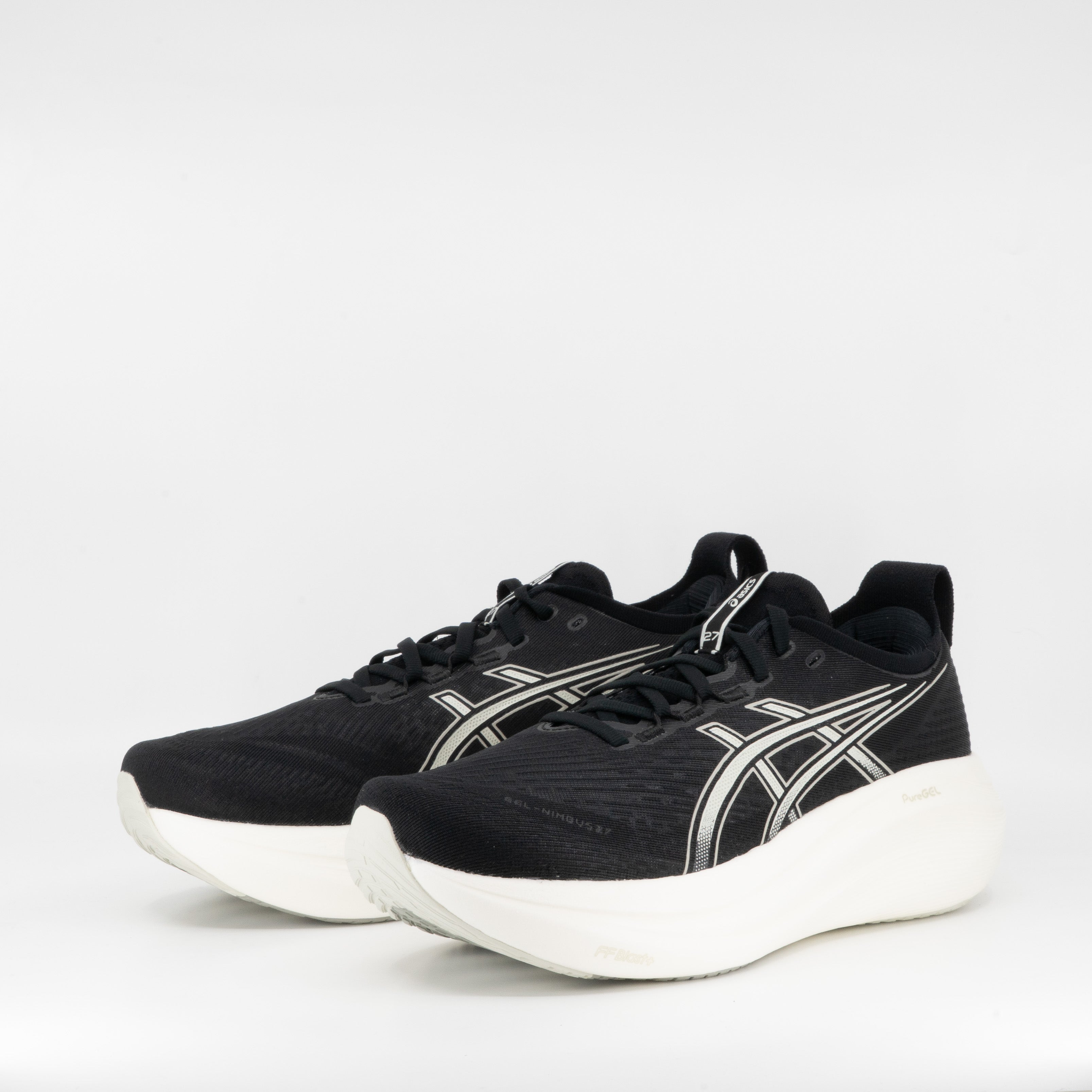 Asics Nimbus 27 (D Standard) Mens Black/Lake Grey - Frontrunner Colombo