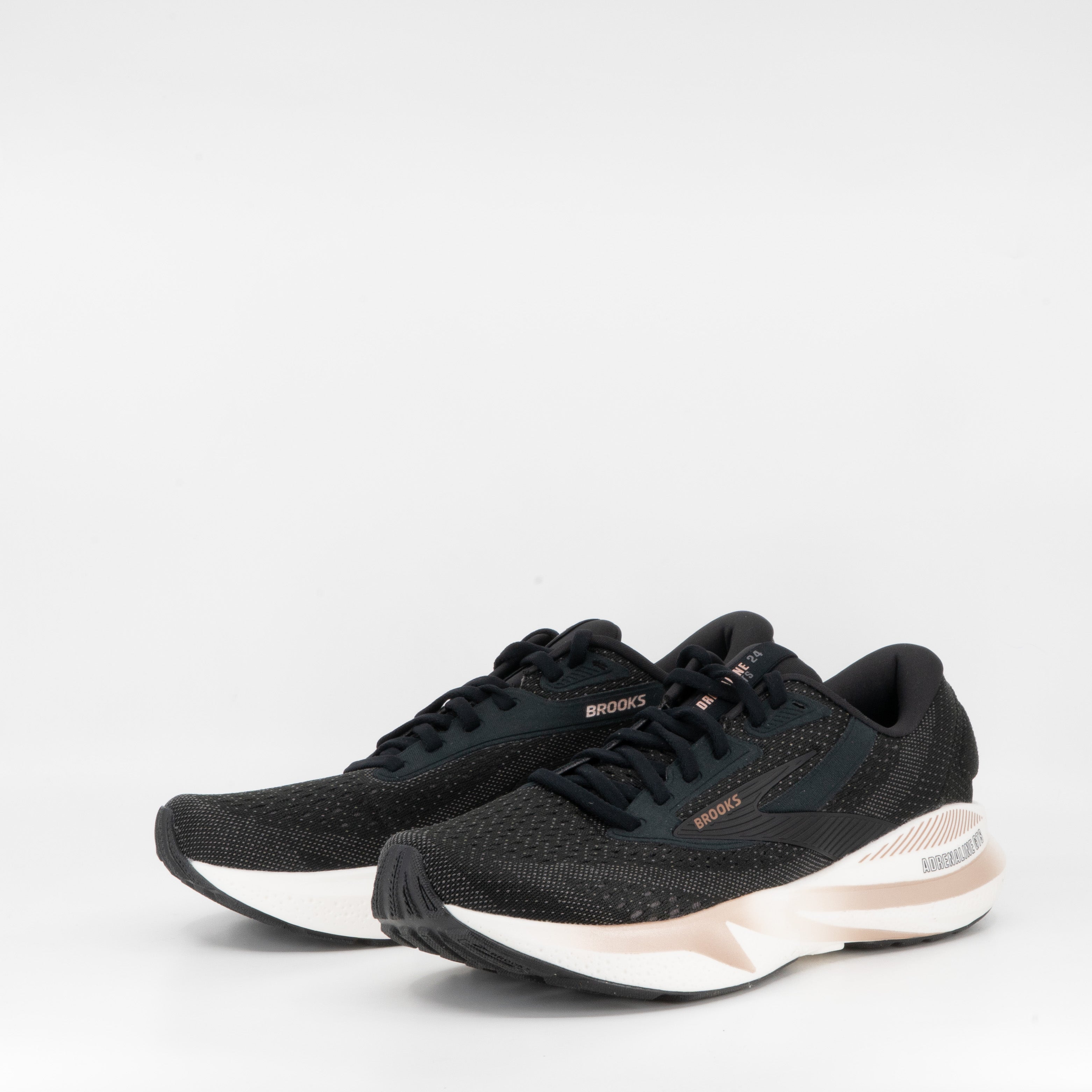 Brooks Adrenaline GTS 24 (B Standard) Womens Black/Excalibur/Rose - Frontrunner Colombo