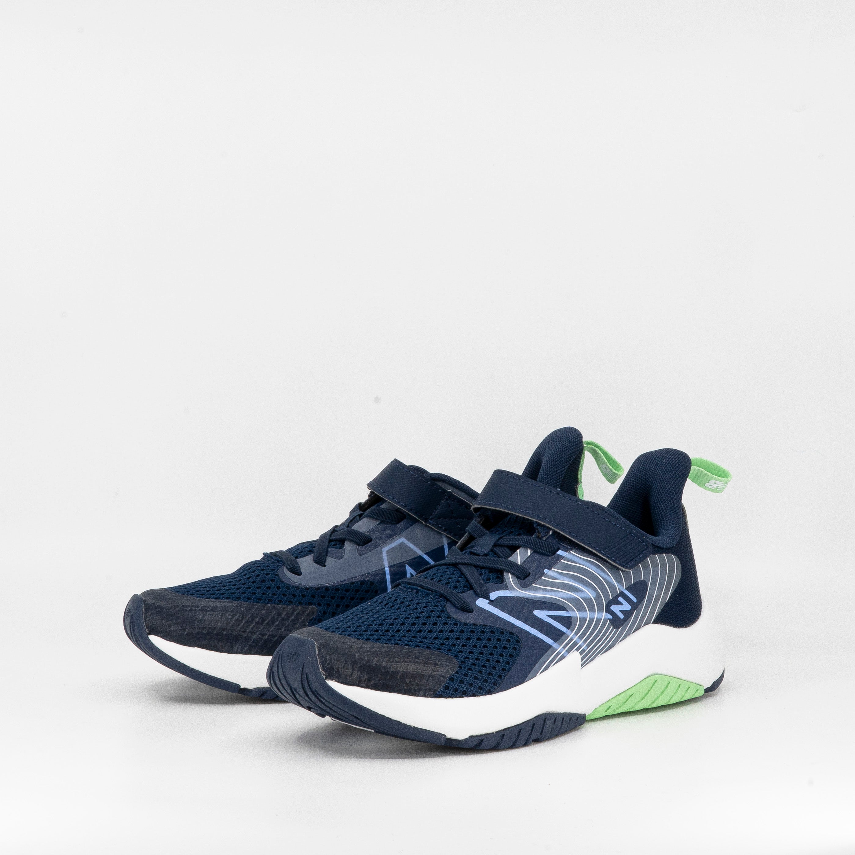 New Balance Rave Run v2 (Kids) Navy Electric Sky Sweetgrass - Frontrunner Colombo