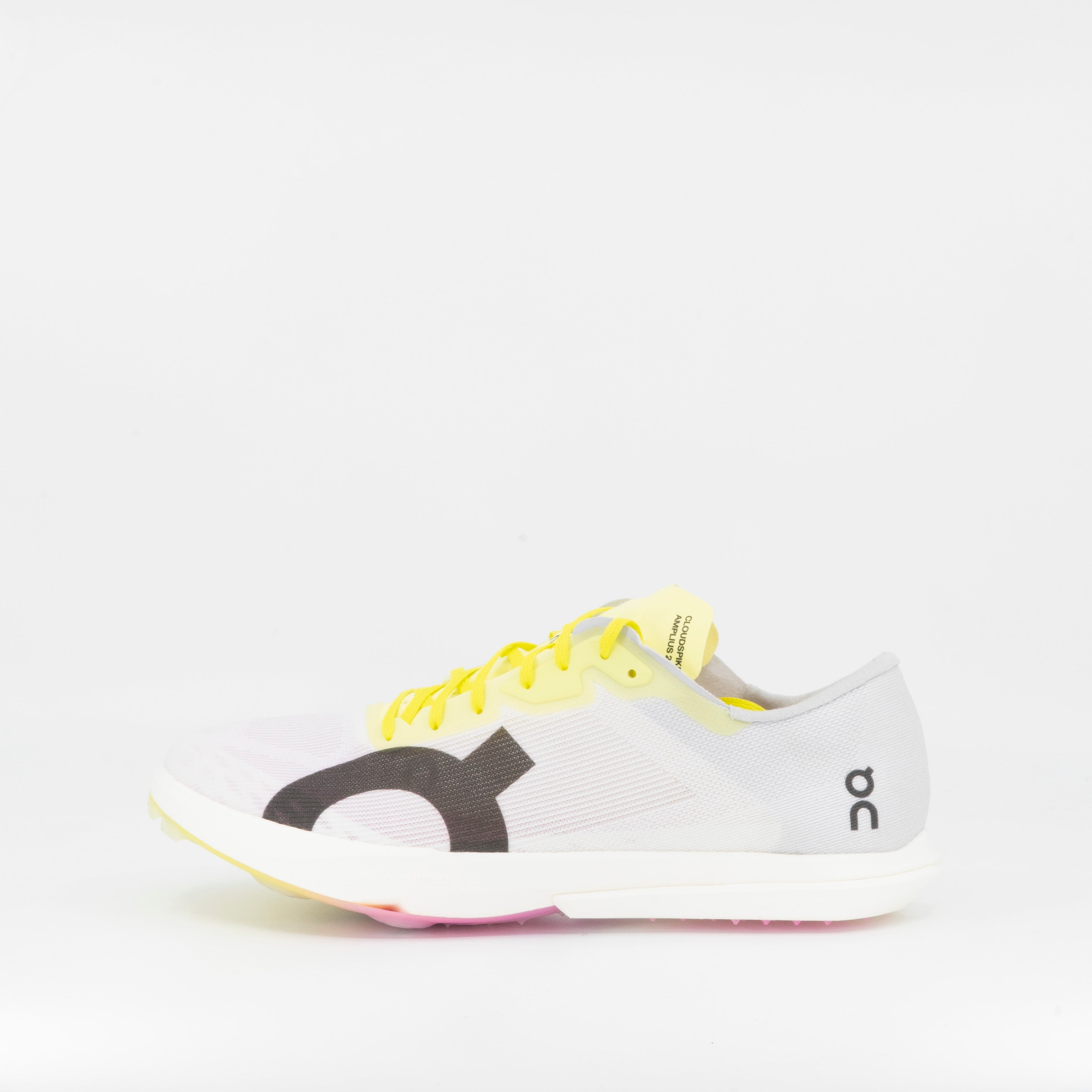 ON Cloudspike Amplius 2 Womens White/Raspberry - Frontrunner Colombo