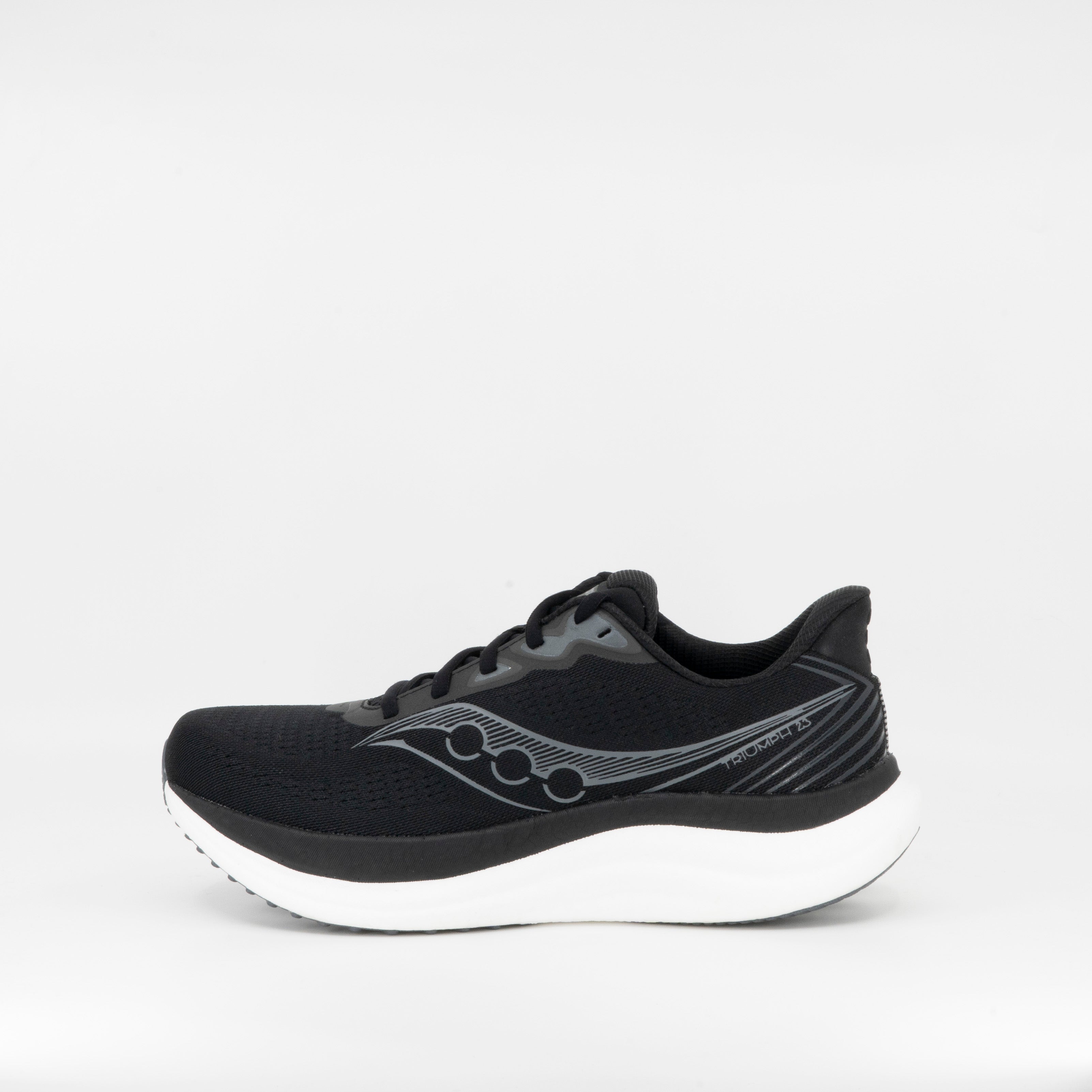 Saucony Triumph 23 (2E Wide) Mens Black/White - Frontrunner Colombo