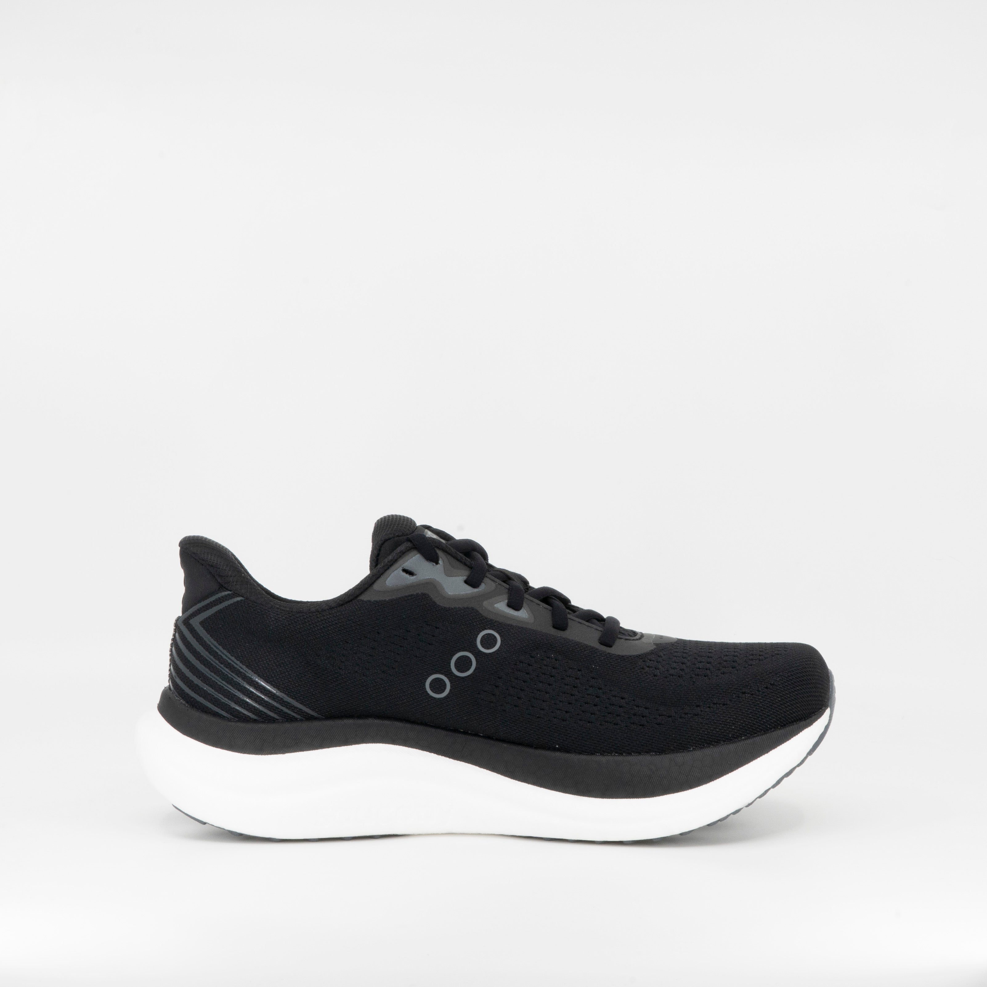 Saucony Triumph 23 (D Wide) Womens Black/White - Frontrunner Colombo
