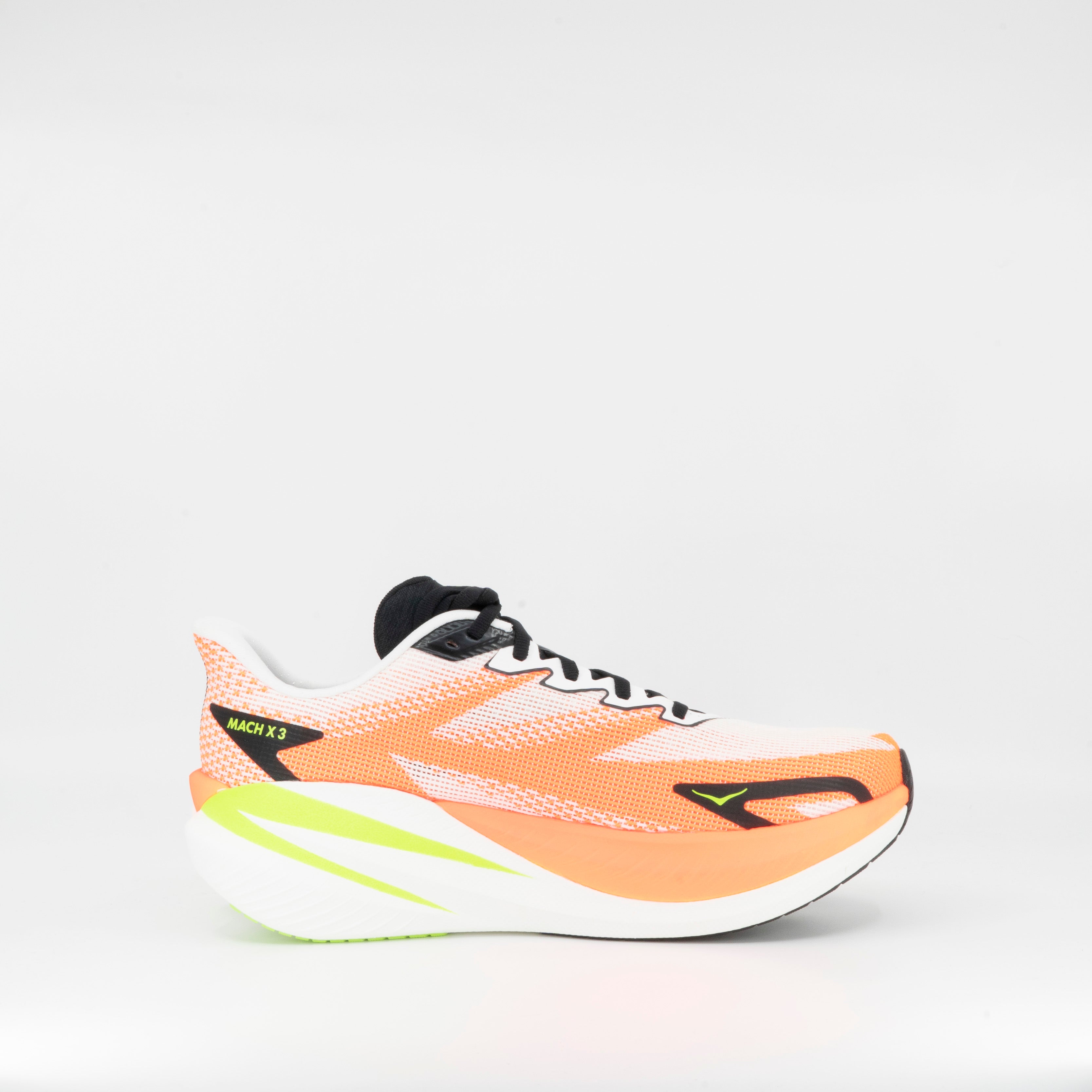 Hoka Mach X 3 (D Standard) Men White/Neon Tangerine - Frontrunner Colombo