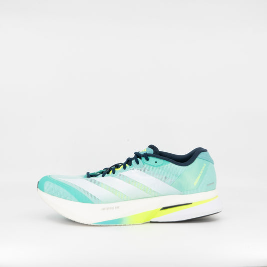 Adidas Adizero Boston 13 (B Standard) Womens Aqua/Lucid Lemon - Frontrunner Colombo