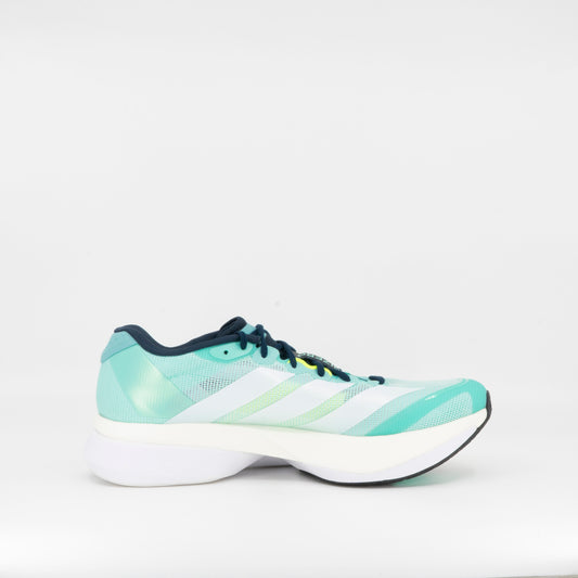 Adidas Adizero Boston 13 (B Standard) Womens Aqua/Lucid Lemon - Frontrunner Colombo