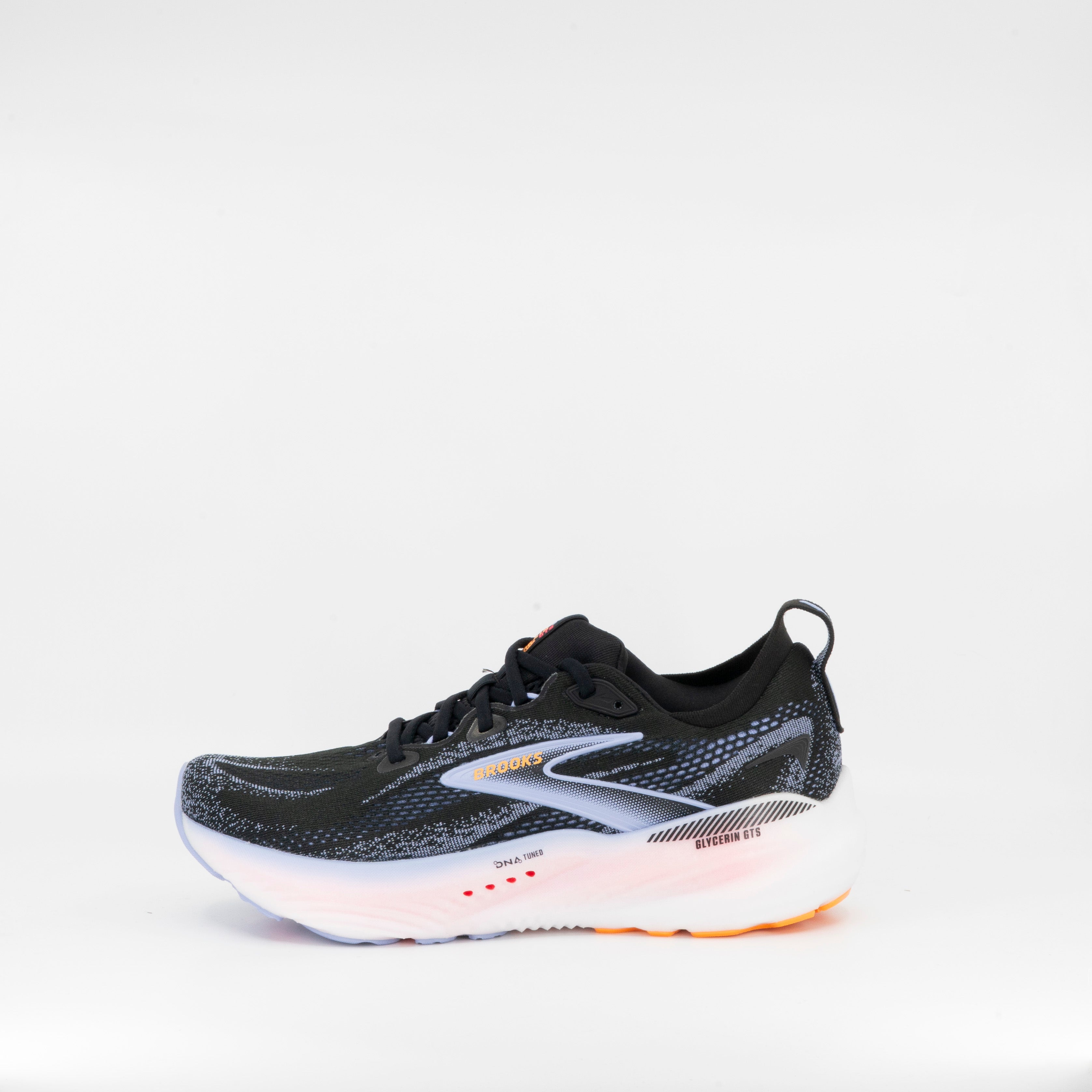Brooks Glycerin 22 GTS (B Standard) Womens Black/Blue Heron/Orange - Frontrunner Colombo