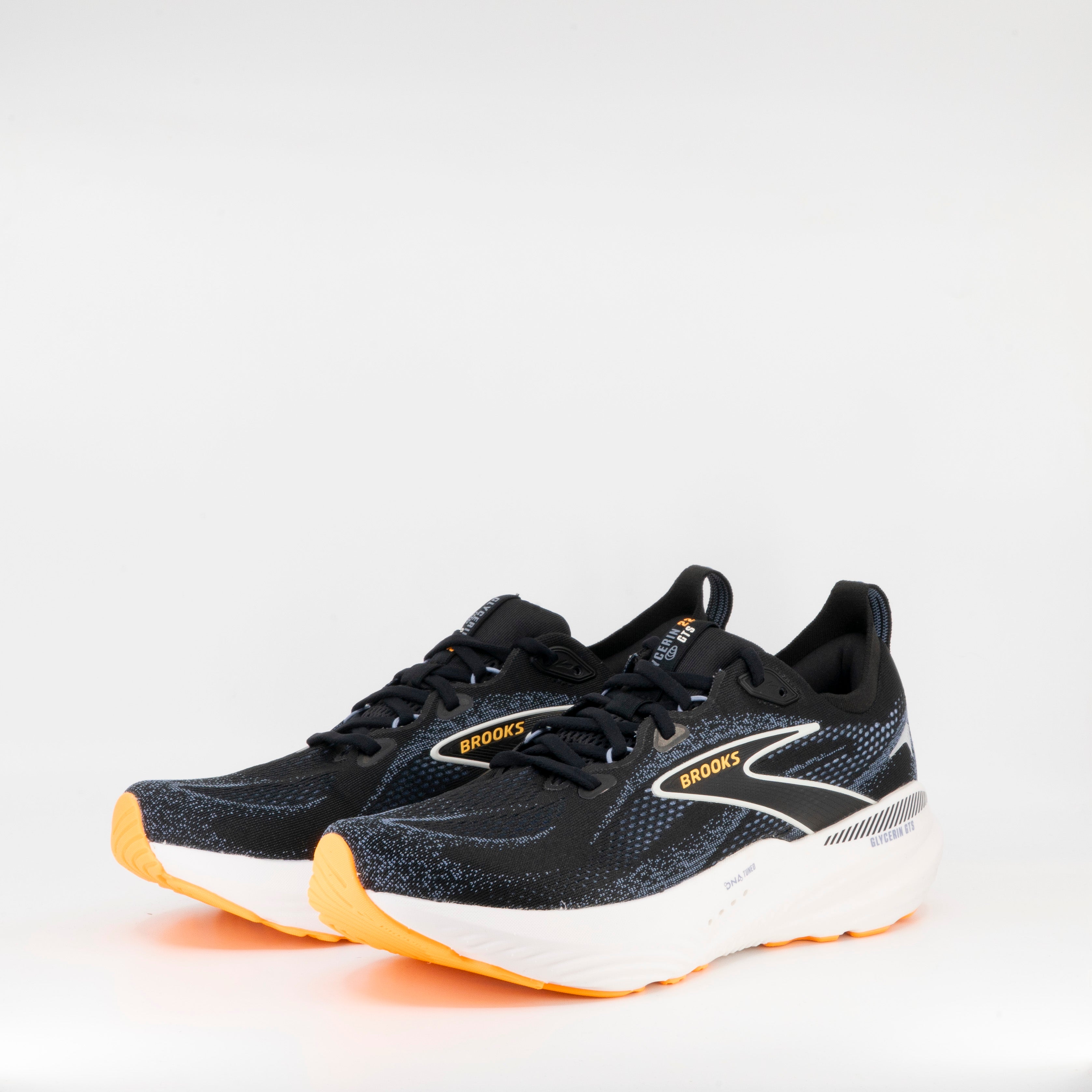 Brooks Glycerin GTS 22 (D Standard) Black/Country Blue/Orange Pop - Frontrunner Colombo