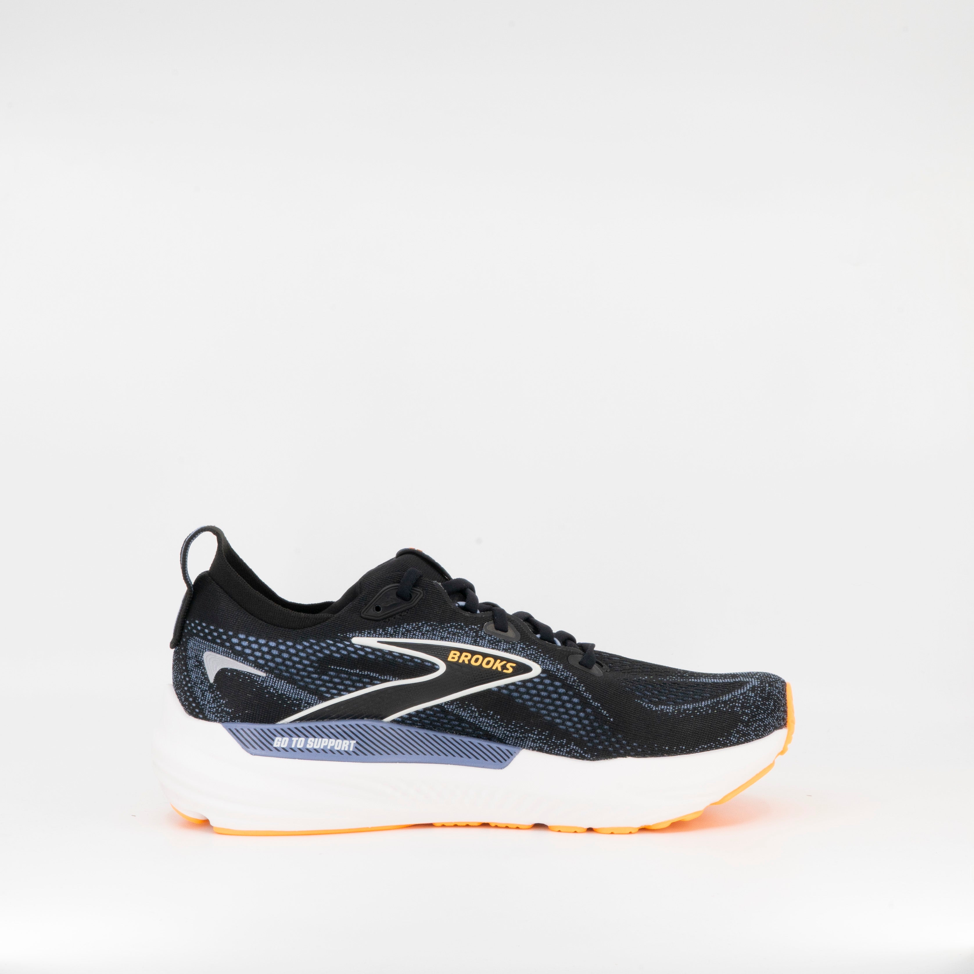 Brooks Glycerin GTS 22 (D Standard) Black/Country Blue/Orange Pop - Frontrunner Colombo