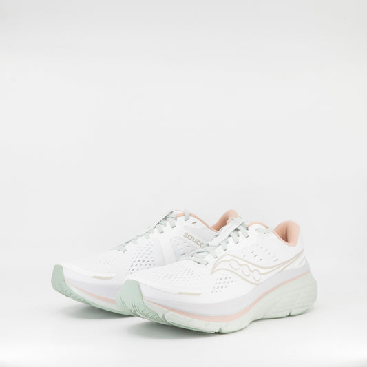 Saucony Guide 18 (B Standard) Womens White/Mist - Frontrunner Colombo